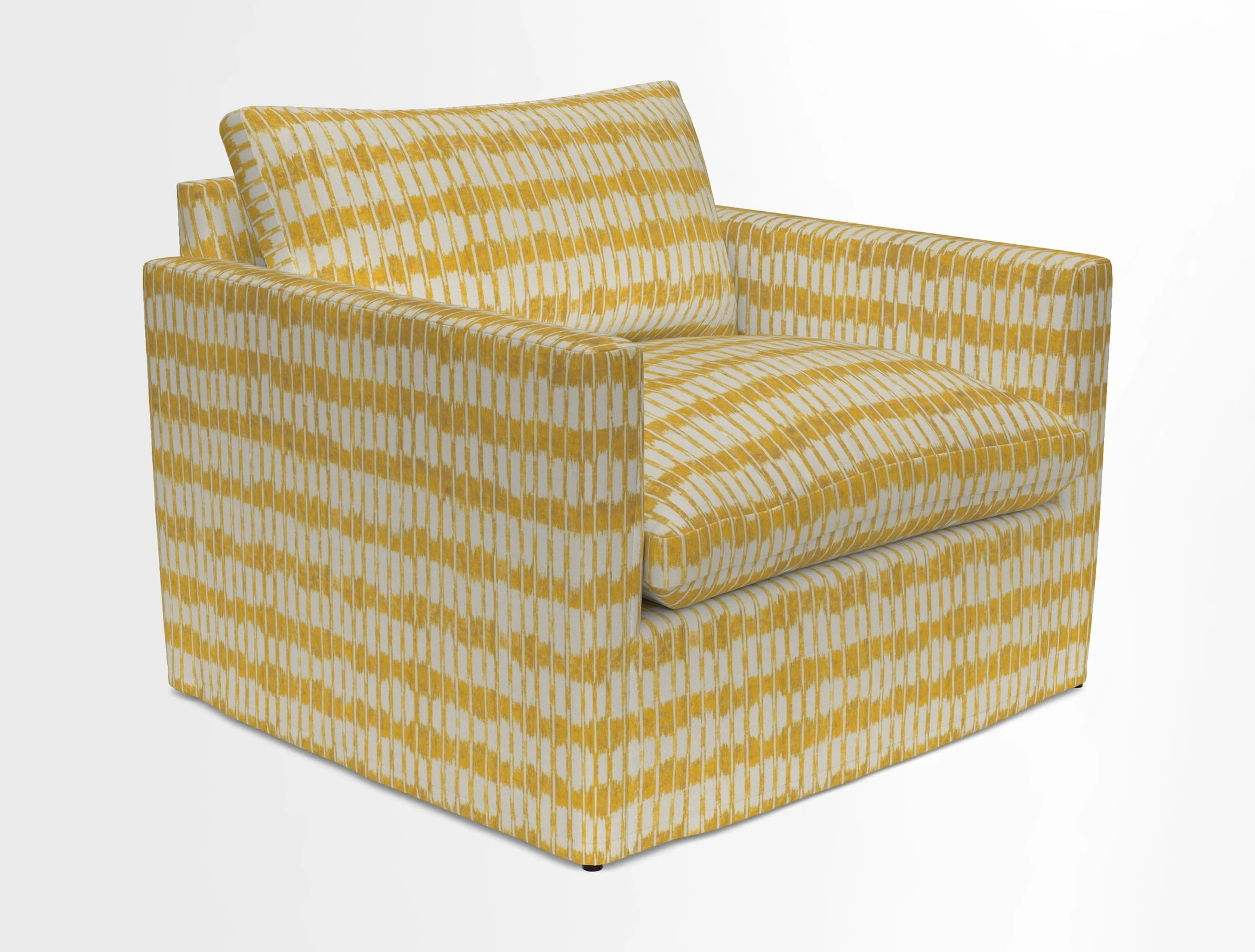 Heyshott Snuggler in Two Tone Plain Biscuit. Loose cover option available