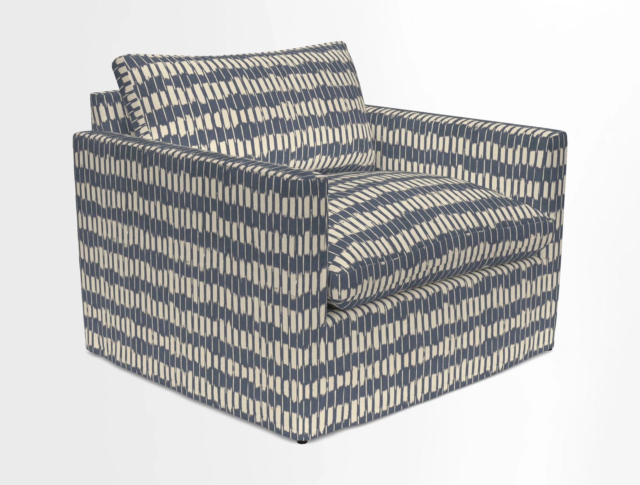 Heyshott Snuggler in Two Tone Plain Biscuit. Loose cover option available