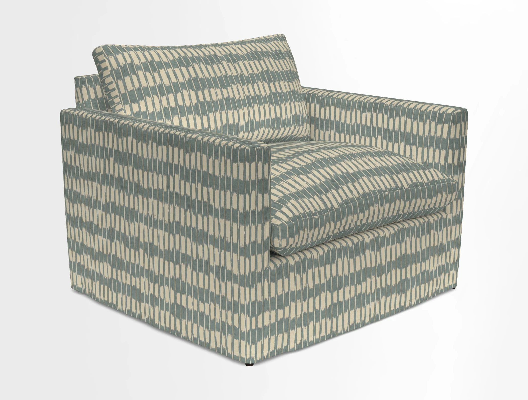 Heyshott Snuggler in Two Tone Plain Biscuit. Loose cover option available