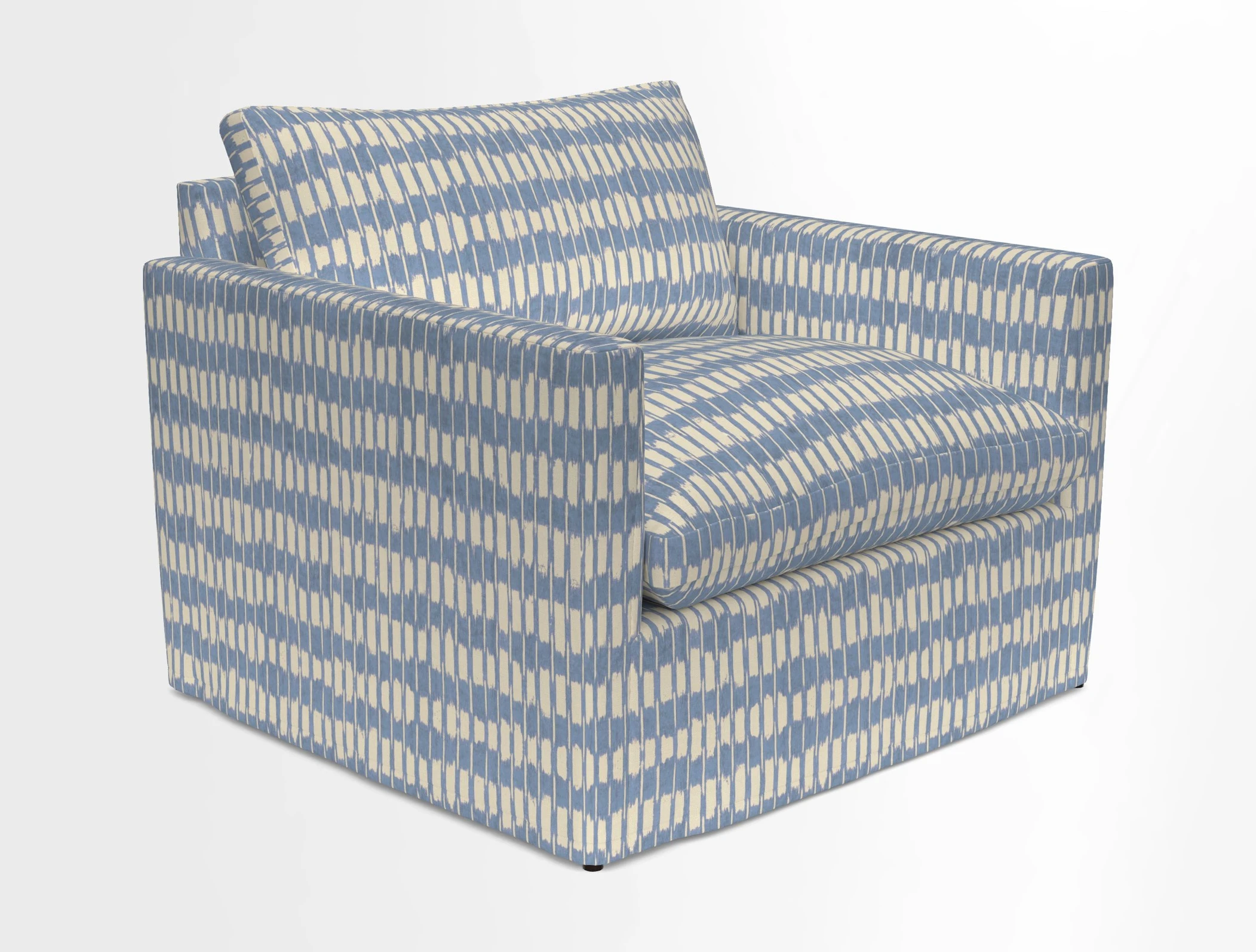 Heyshott Snuggler in Two Tone Plain Biscuit. Loose cover option available