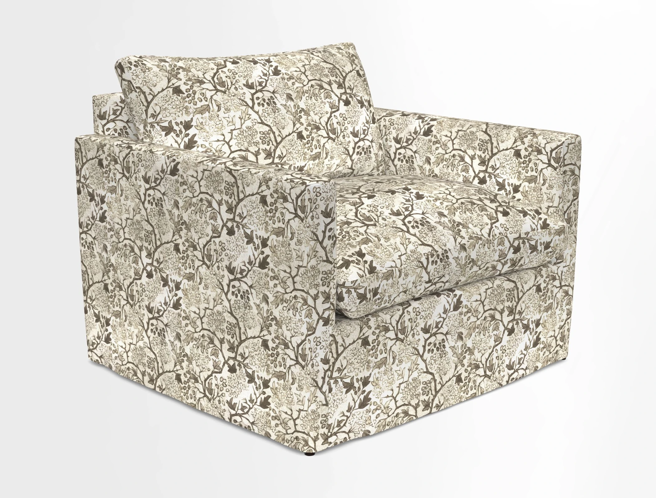 Heyshott Snuggler in Two Tone Plain Biscuit. Loose cover option available