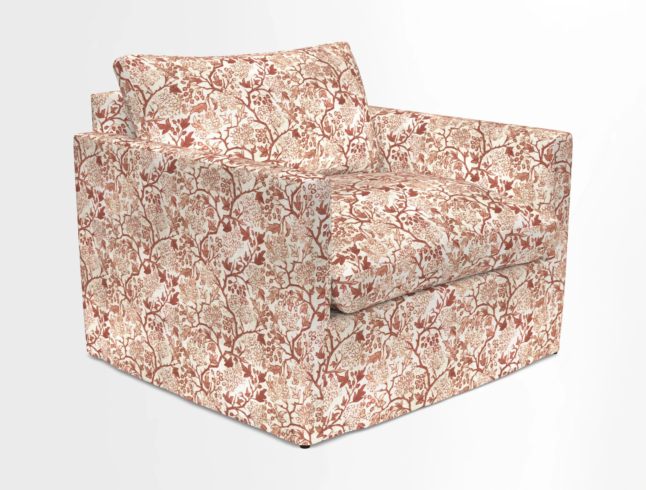 Heyshott Snuggler in Two Tone Plain Biscuit. Loose cover option available