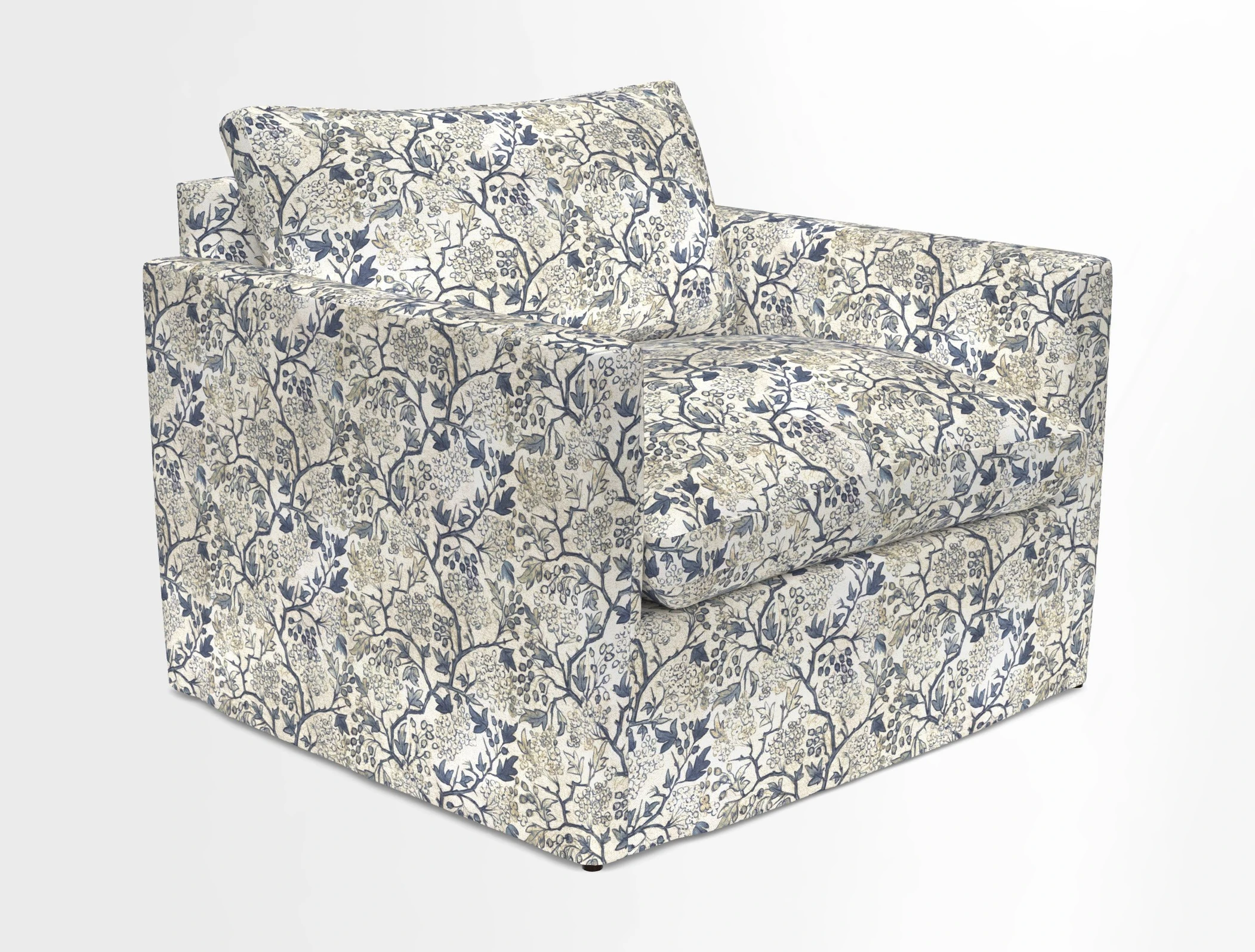 Heyshott Snuggler in Two Tone Plain Biscuit. Loose cover option available