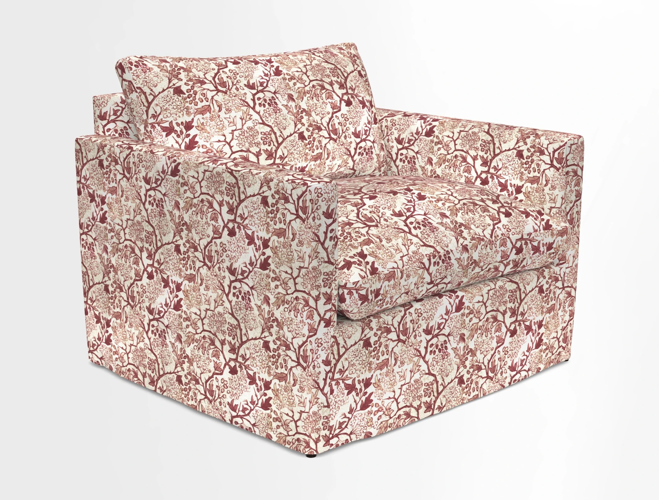 Heyshott Snuggler in Two Tone Plain Biscuit. Loose cover option available