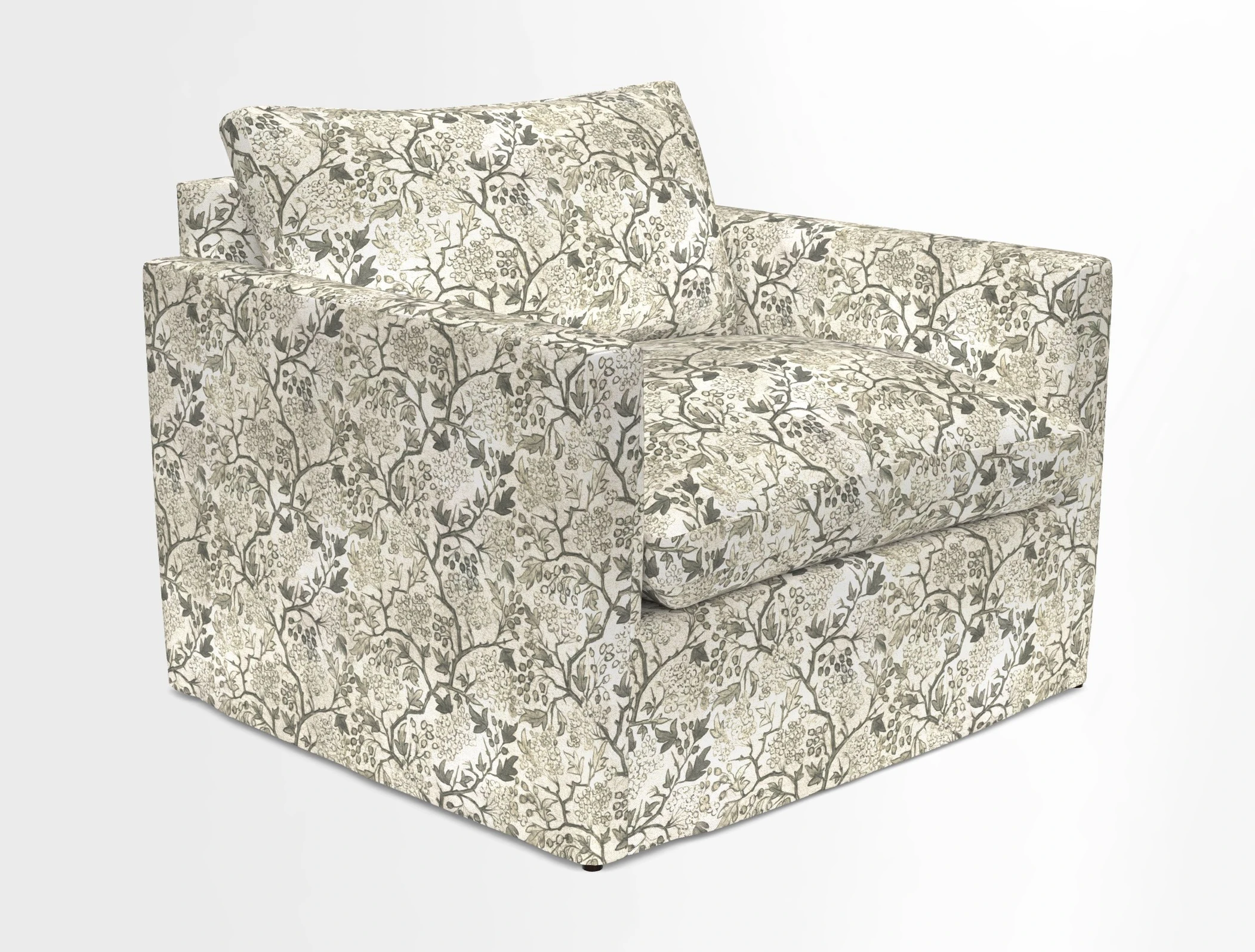 Heyshott Snuggler in Two Tone Plain Biscuit. Loose cover option available