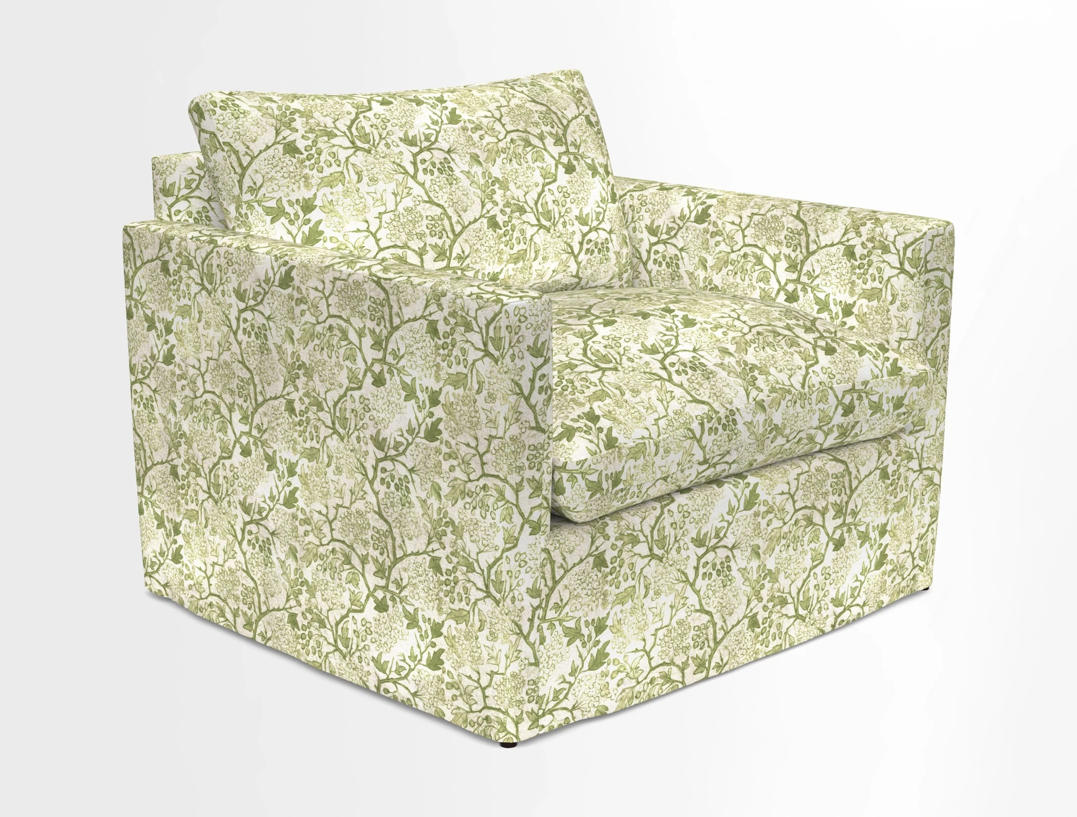Heyshott Snuggler in Two Tone Plain Biscuit. Loose cover option available