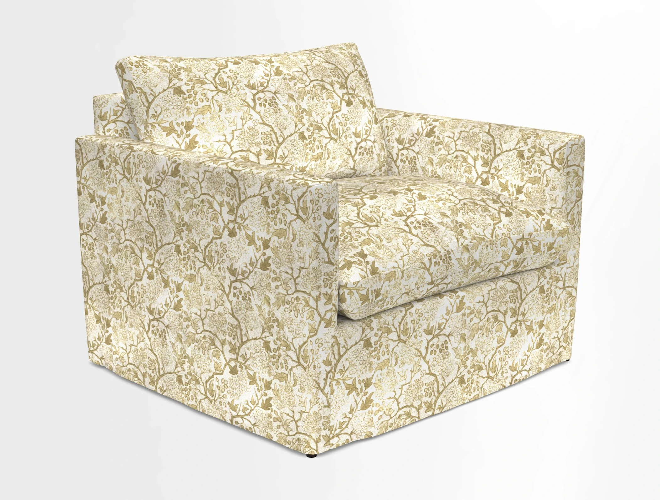 Heyshott Snuggler in Two Tone Plain Biscuit. Loose cover option available