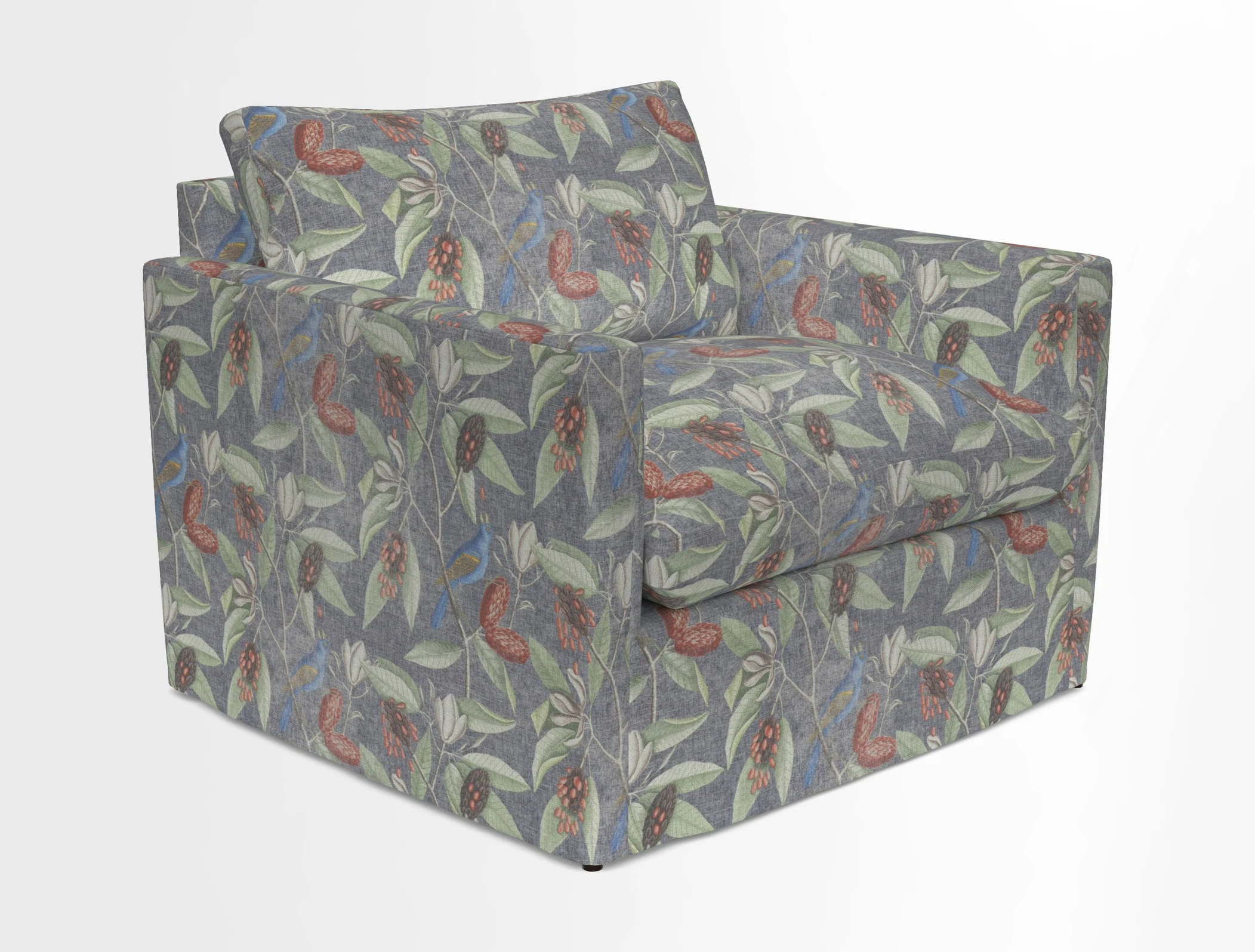 Heyshott Snuggler in Two Tone Plain Biscuit. Loose cover option available