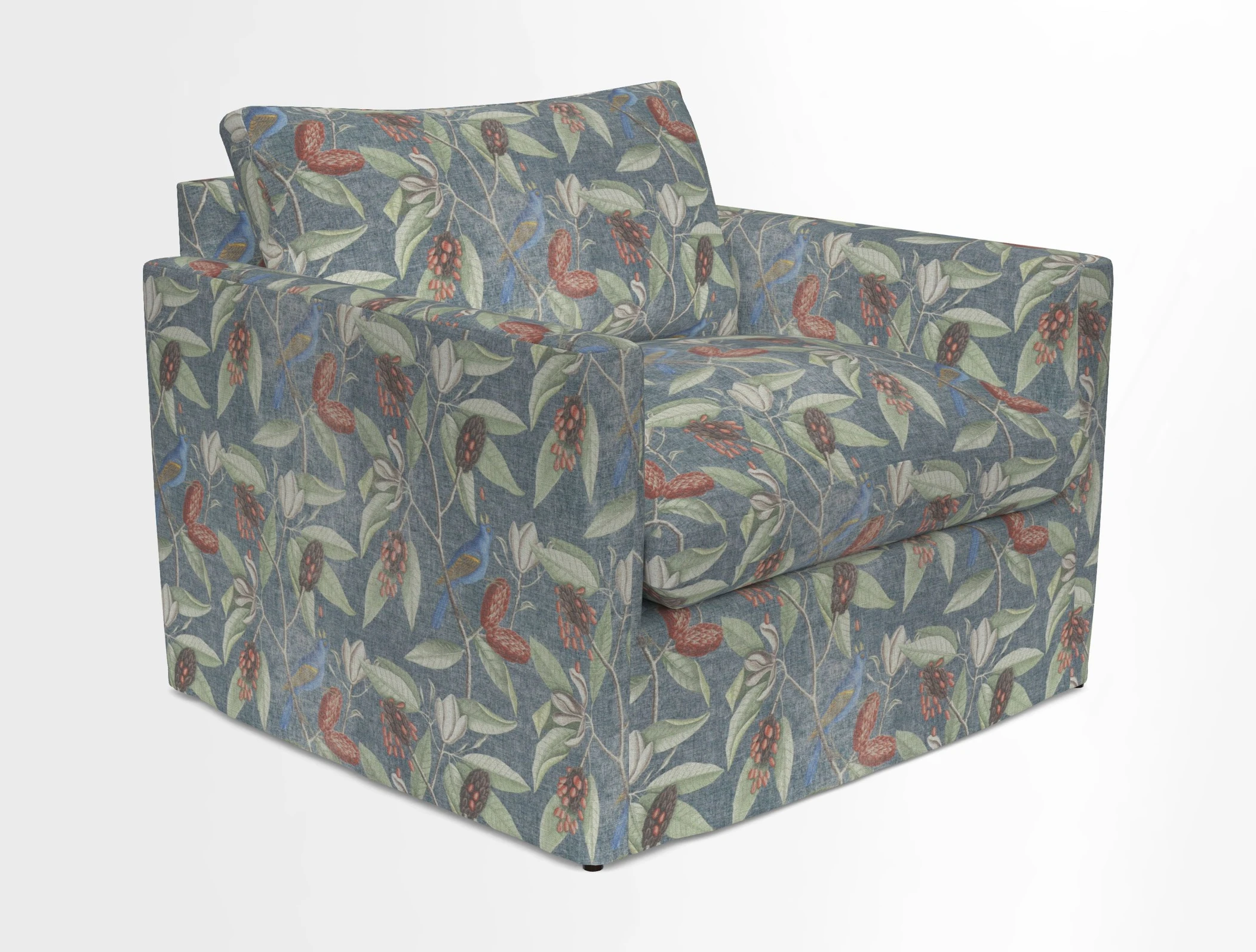 Heyshott Snuggler in Two Tone Plain Biscuit. Loose cover option available