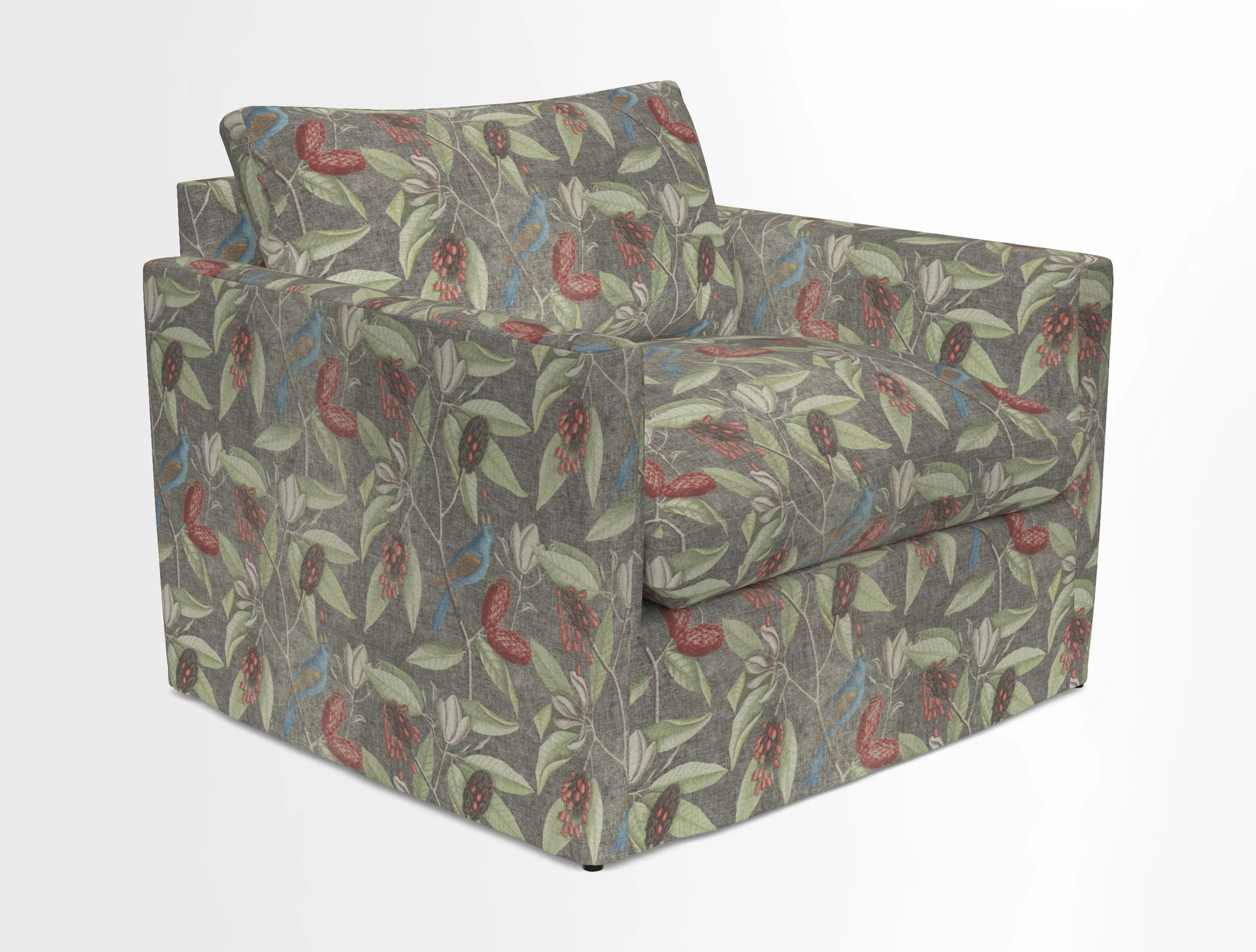 Heyshott Snuggler in Two Tone Plain Biscuit. Loose cover option available