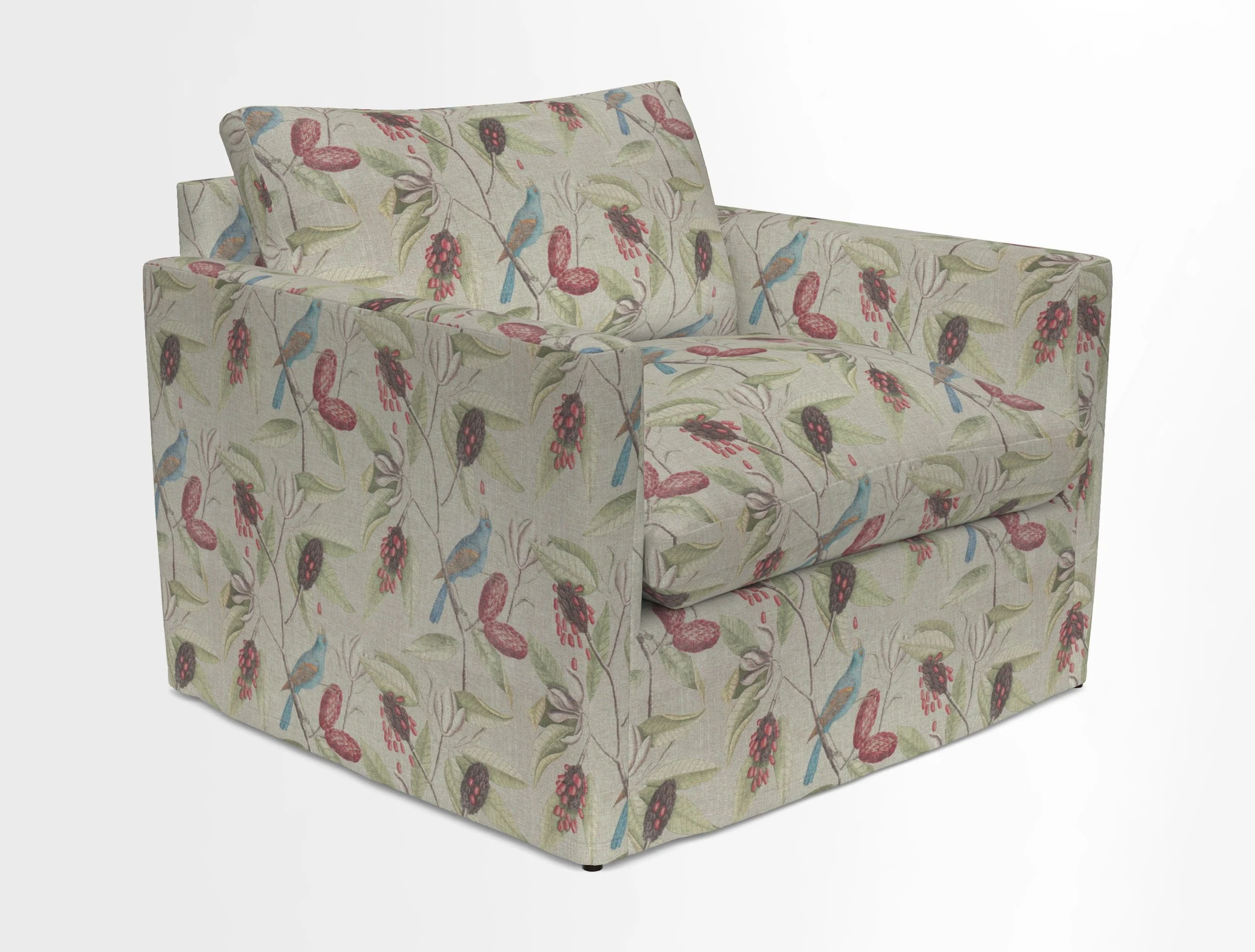 Heyshott Snuggler in Two Tone Plain Biscuit. Loose cover option available