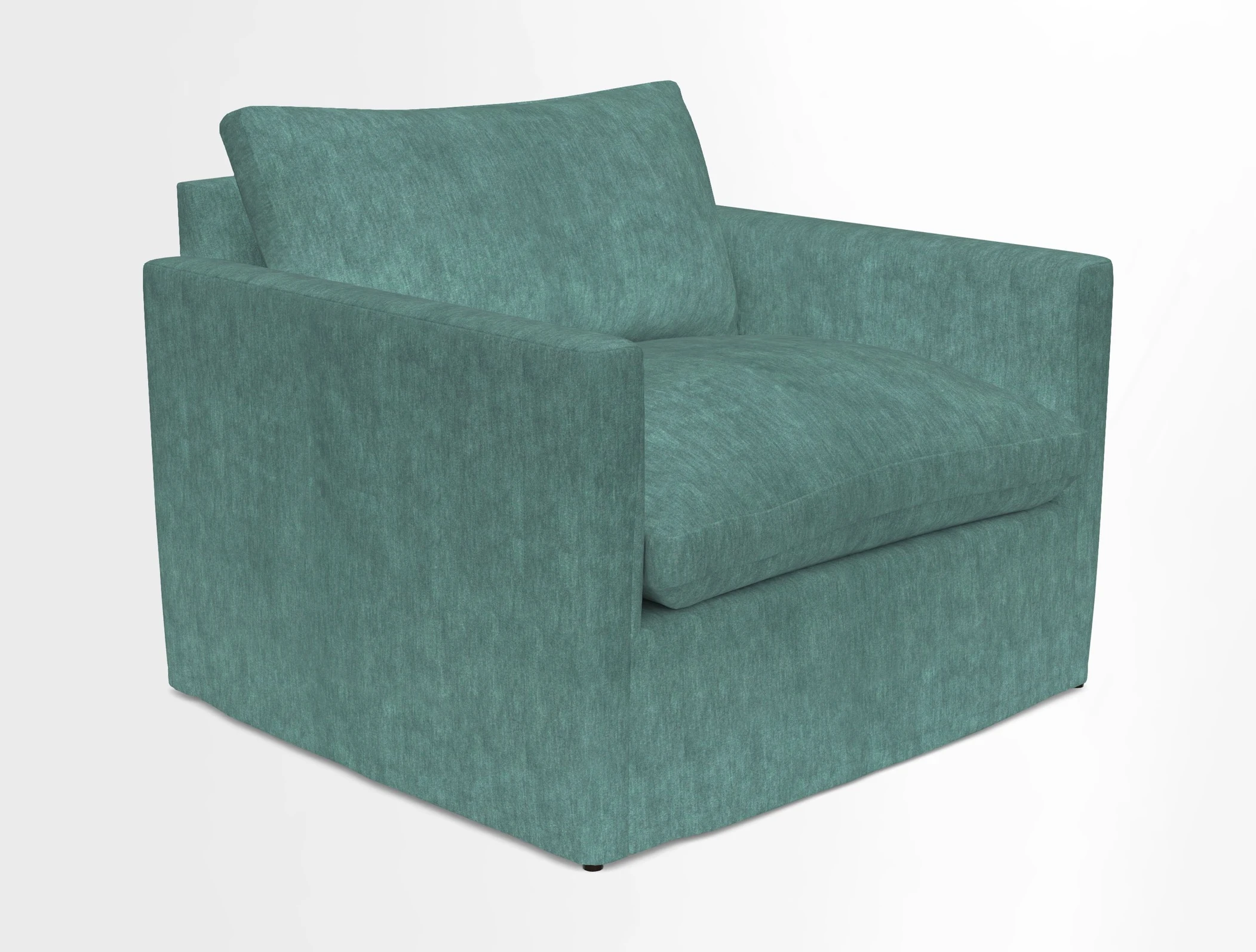 Heyshott Snuggler in Two Tone Plain Biscuit. Loose cover option available