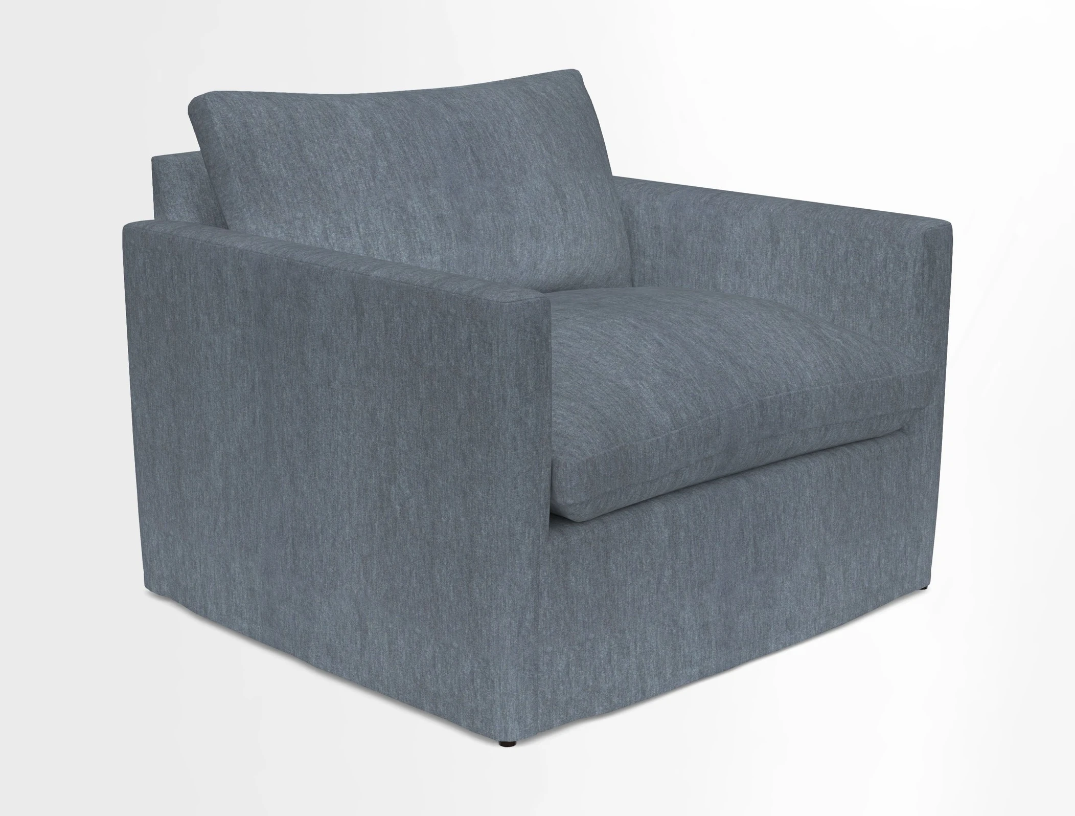 Heyshott Snuggler in Two Tone Plain Biscuit. Loose cover option available