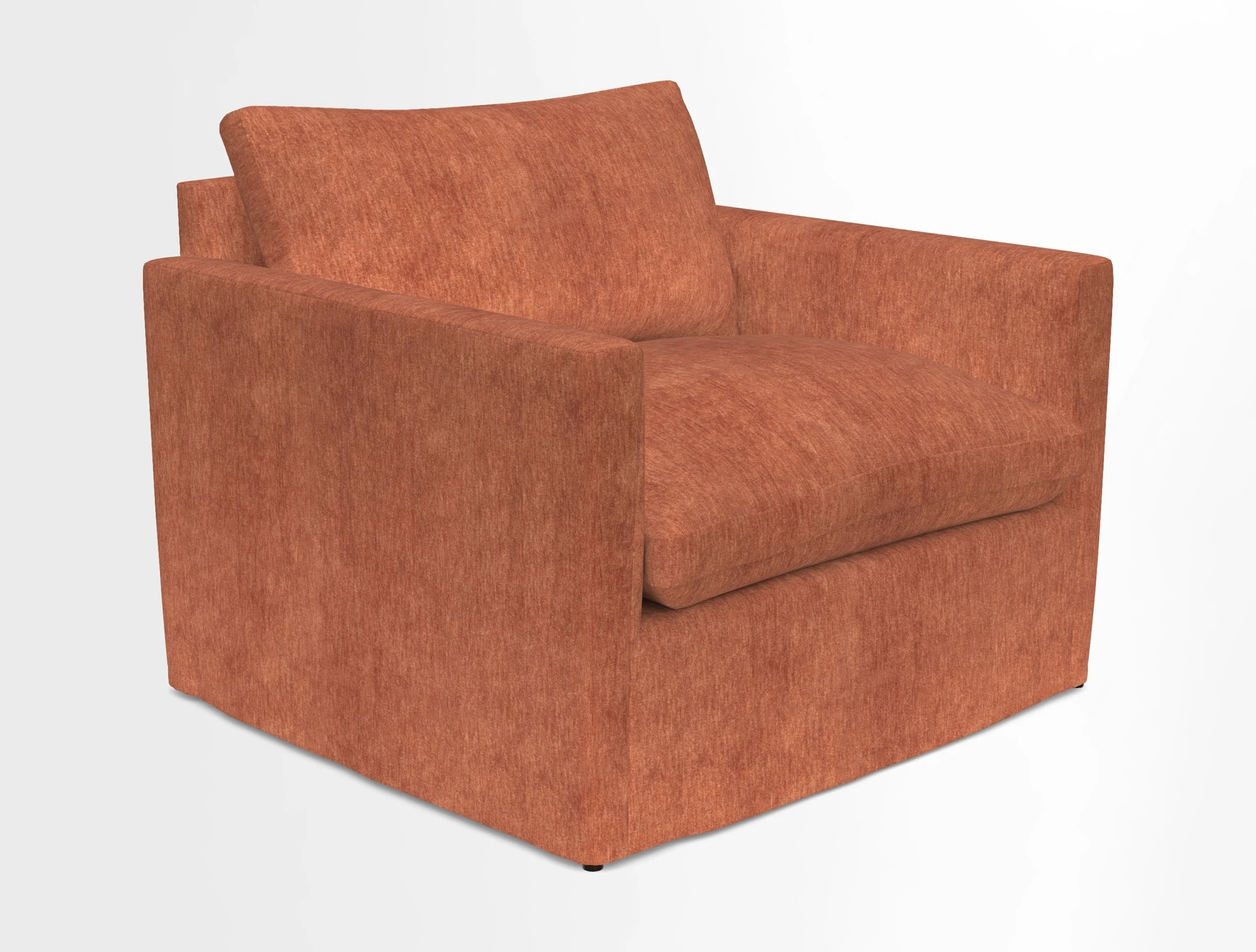 Heyshott Snuggler in Two Tone Plain Biscuit. Loose cover option available
