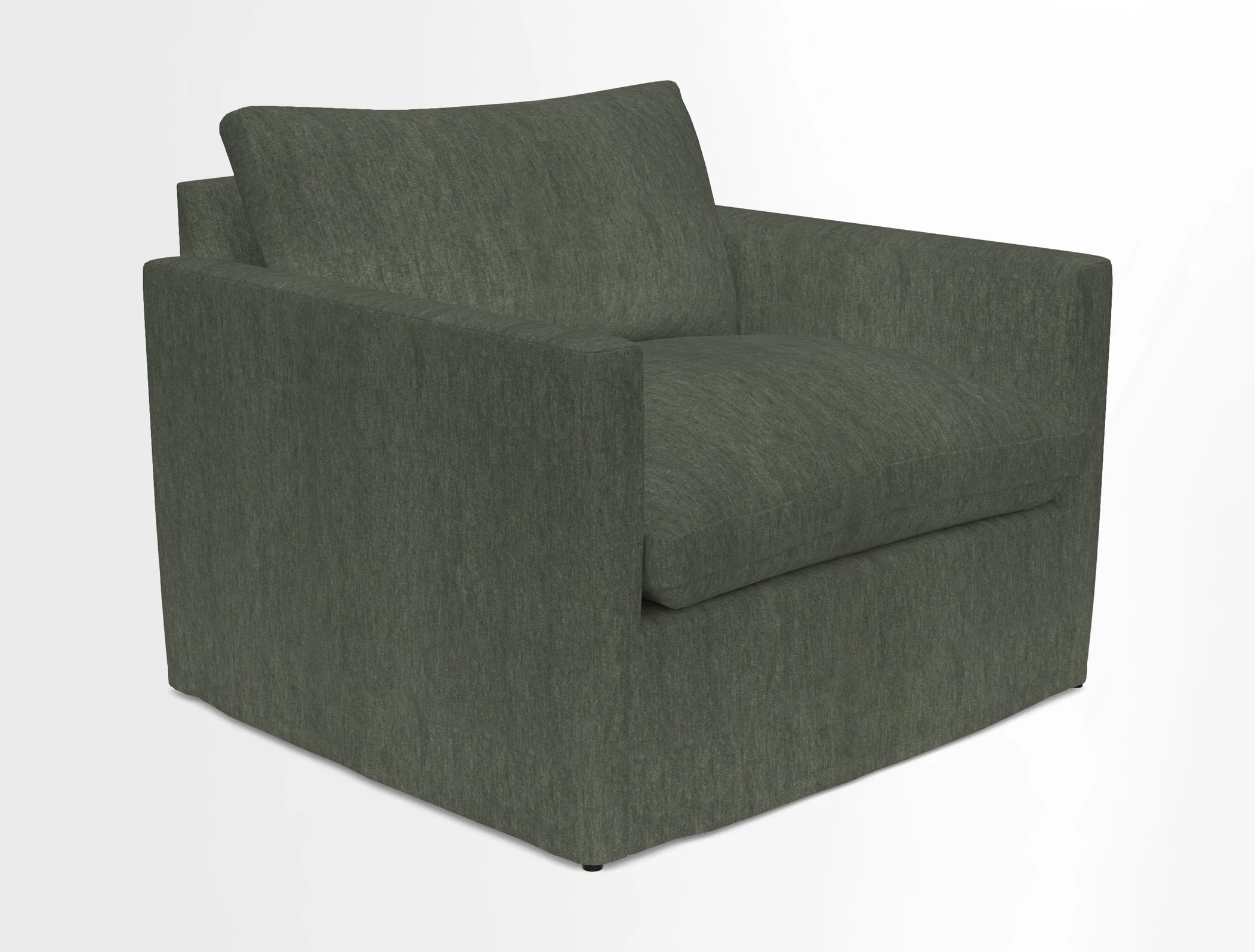 Heyshott Snuggler in Two Tone Plain Biscuit. Loose cover option available