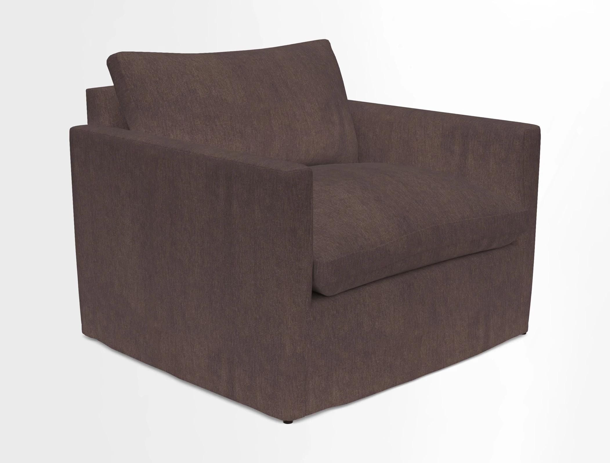 Heyshott Snuggler in Two Tone Plain Biscuit. Loose cover option available