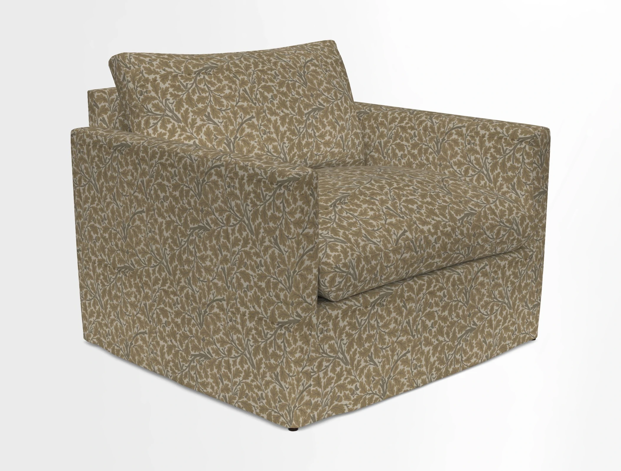 Heyshott Snuggler in Two Tone Plain Biscuit. Loose cover option available