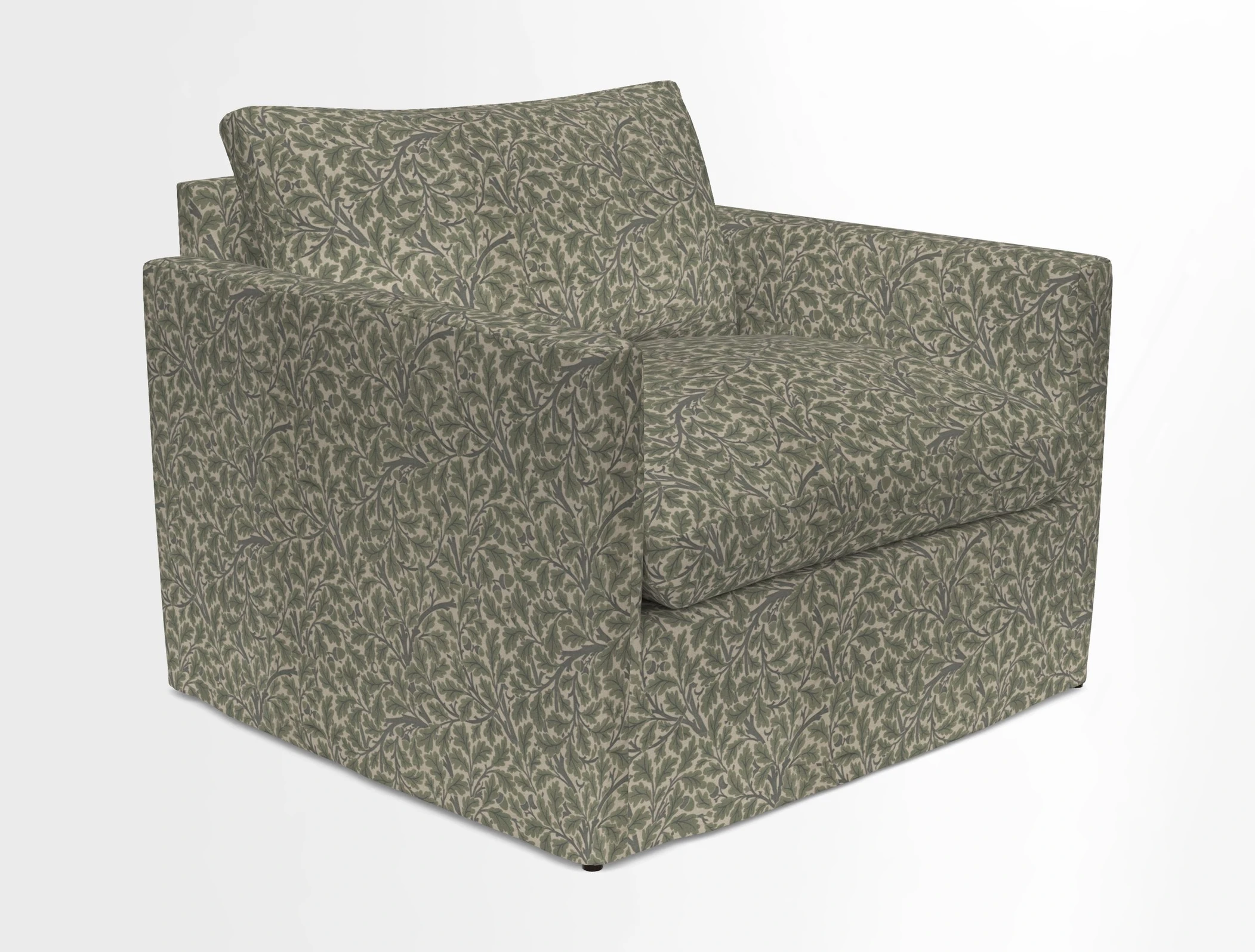 Heyshott Snuggler in Two Tone Plain Biscuit. Loose cover option available