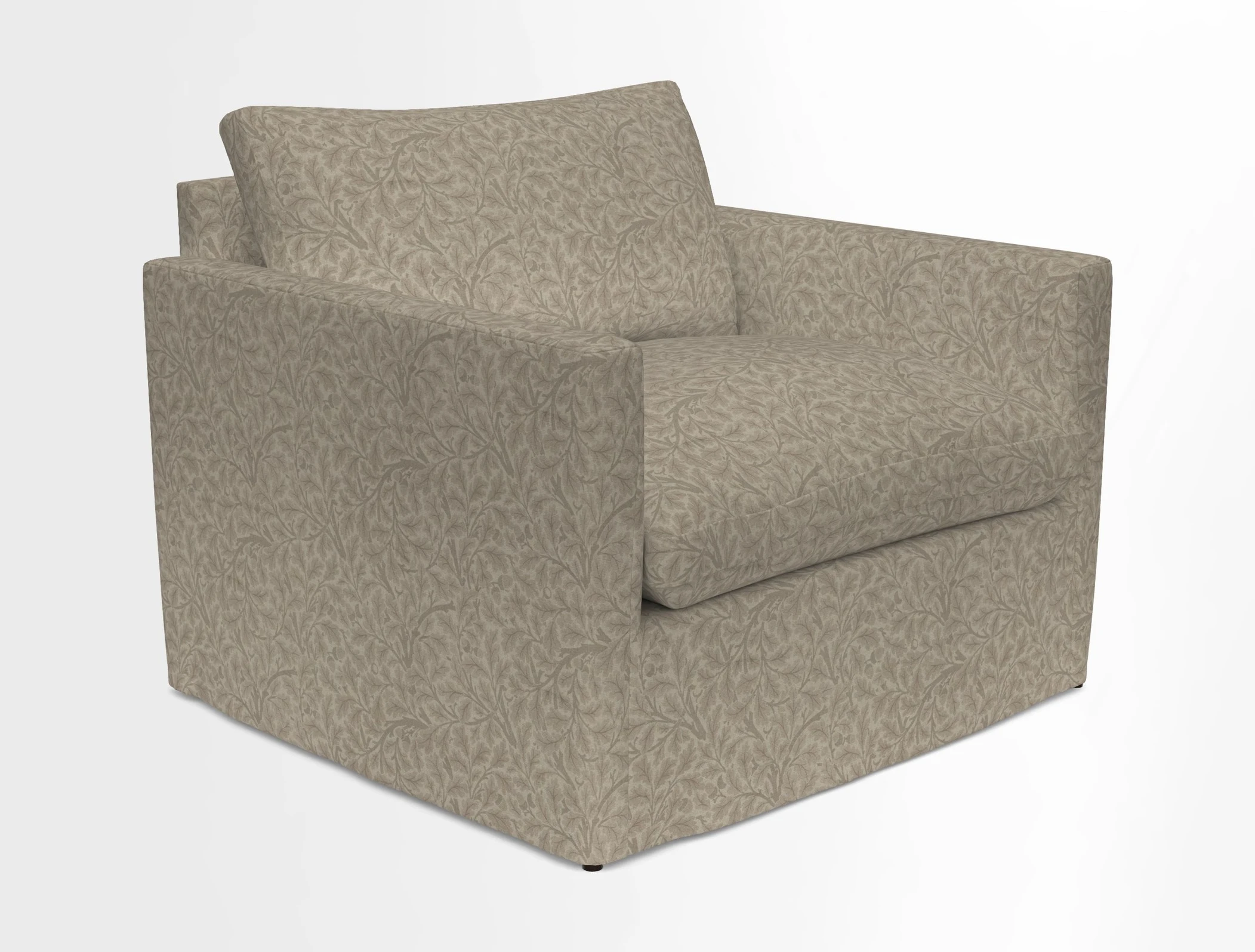 Heyshott Snuggler in Two Tone Plain Biscuit. Loose cover option available