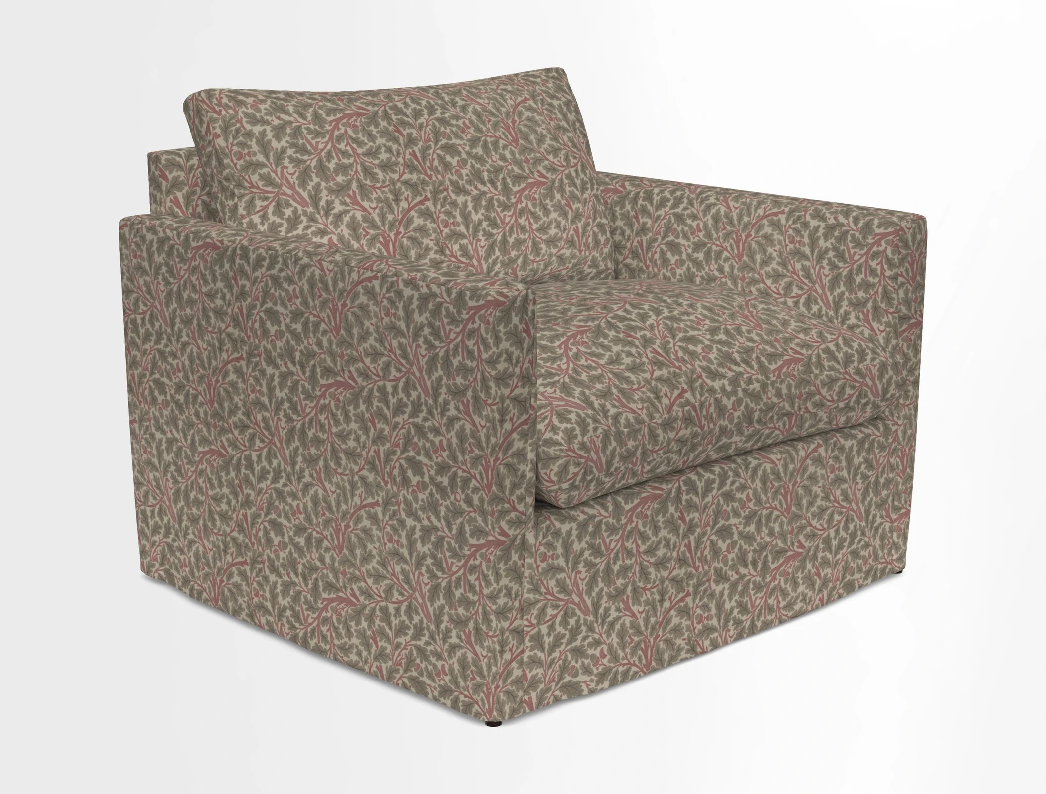 Heyshott Snuggler in Two Tone Plain Biscuit. Loose cover option available