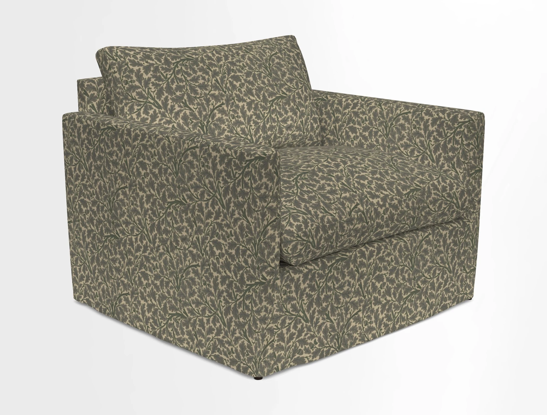 Heyshott Snuggler in Two Tone Plain Biscuit. Loose cover option available