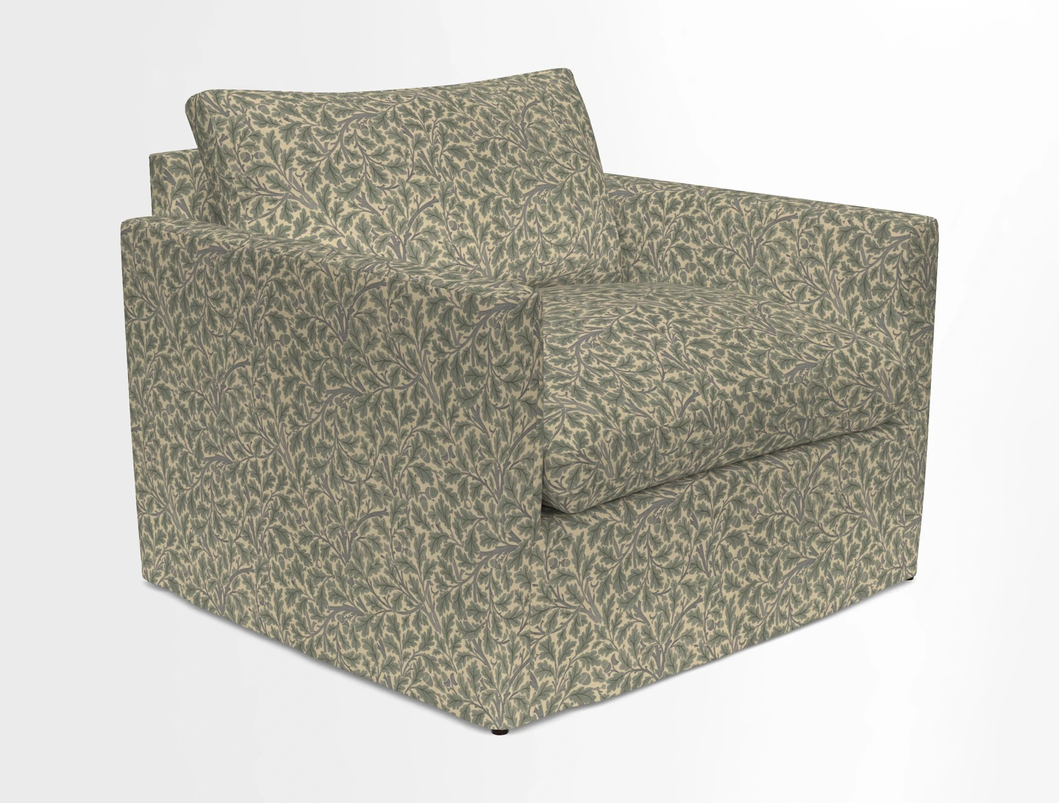 Heyshott Snuggler in Two Tone Plain Biscuit. Loose cover option available