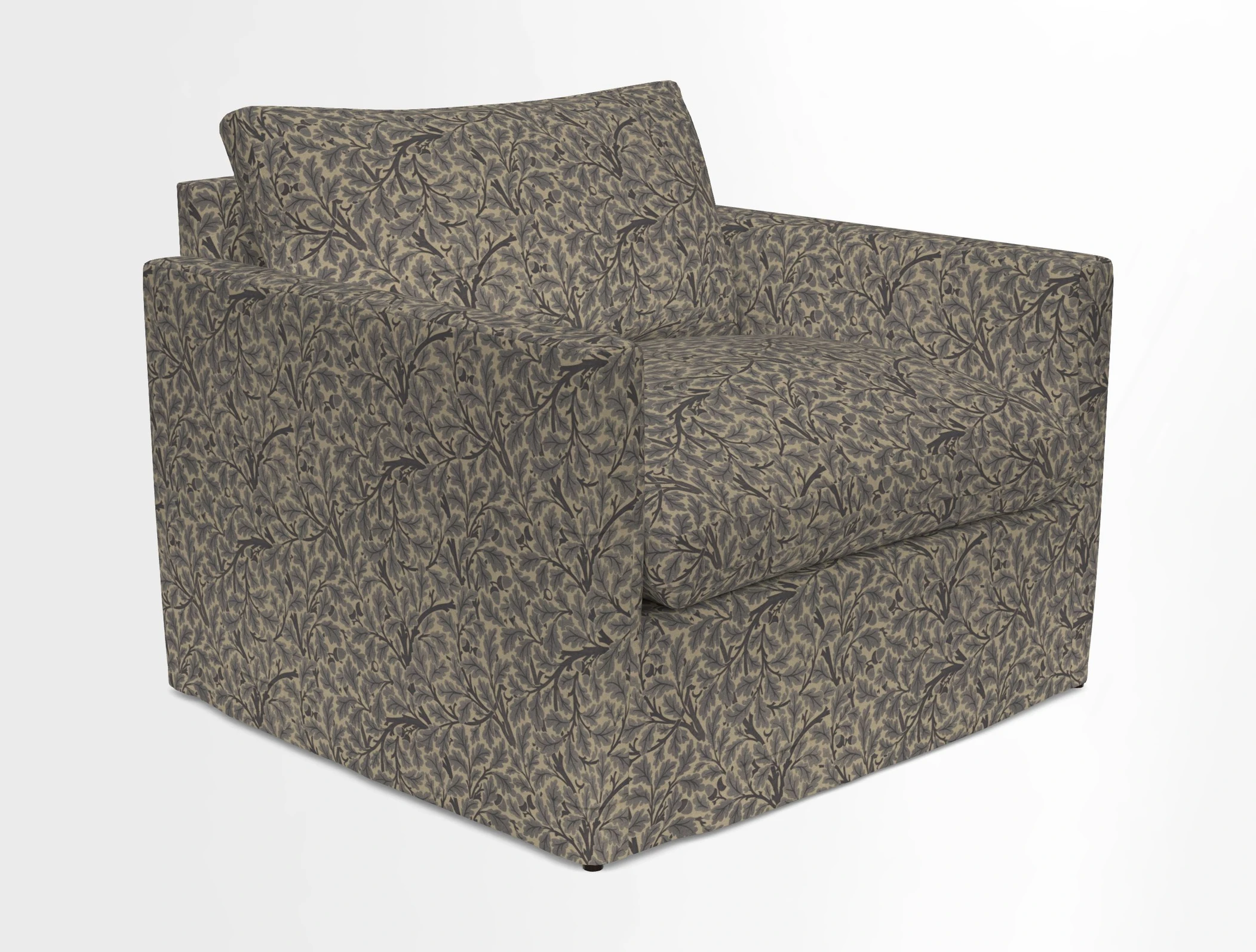 Heyshott Snuggler in Two Tone Plain Biscuit. Loose cover option available