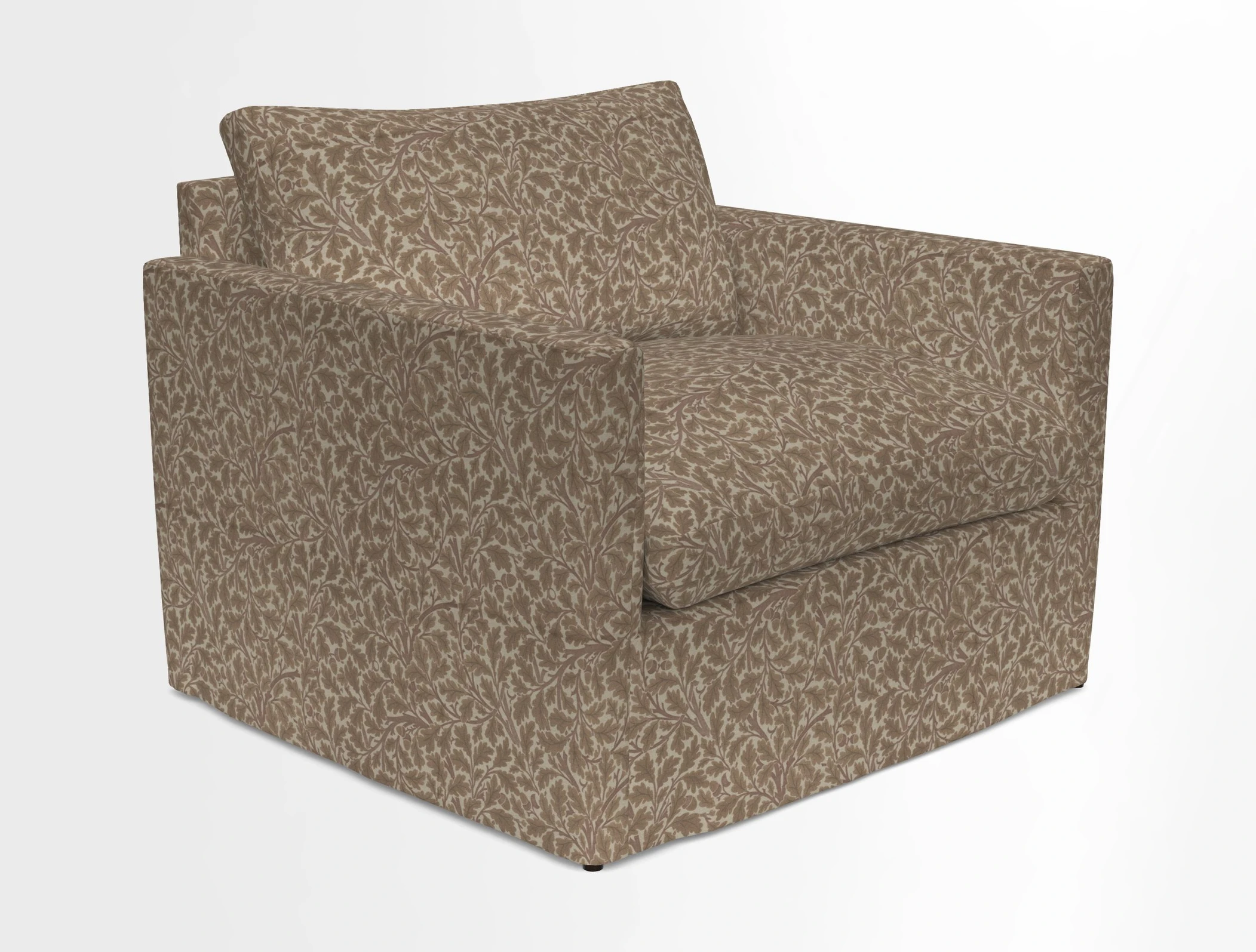 Heyshott Snuggler in Two Tone Plain Biscuit. Loose cover option available