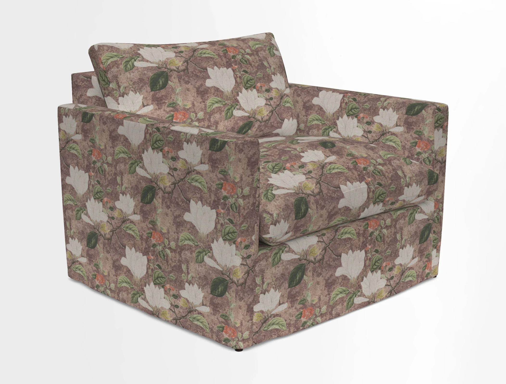 Heyshott Snuggler in Two Tone Plain Biscuit. Loose cover option available