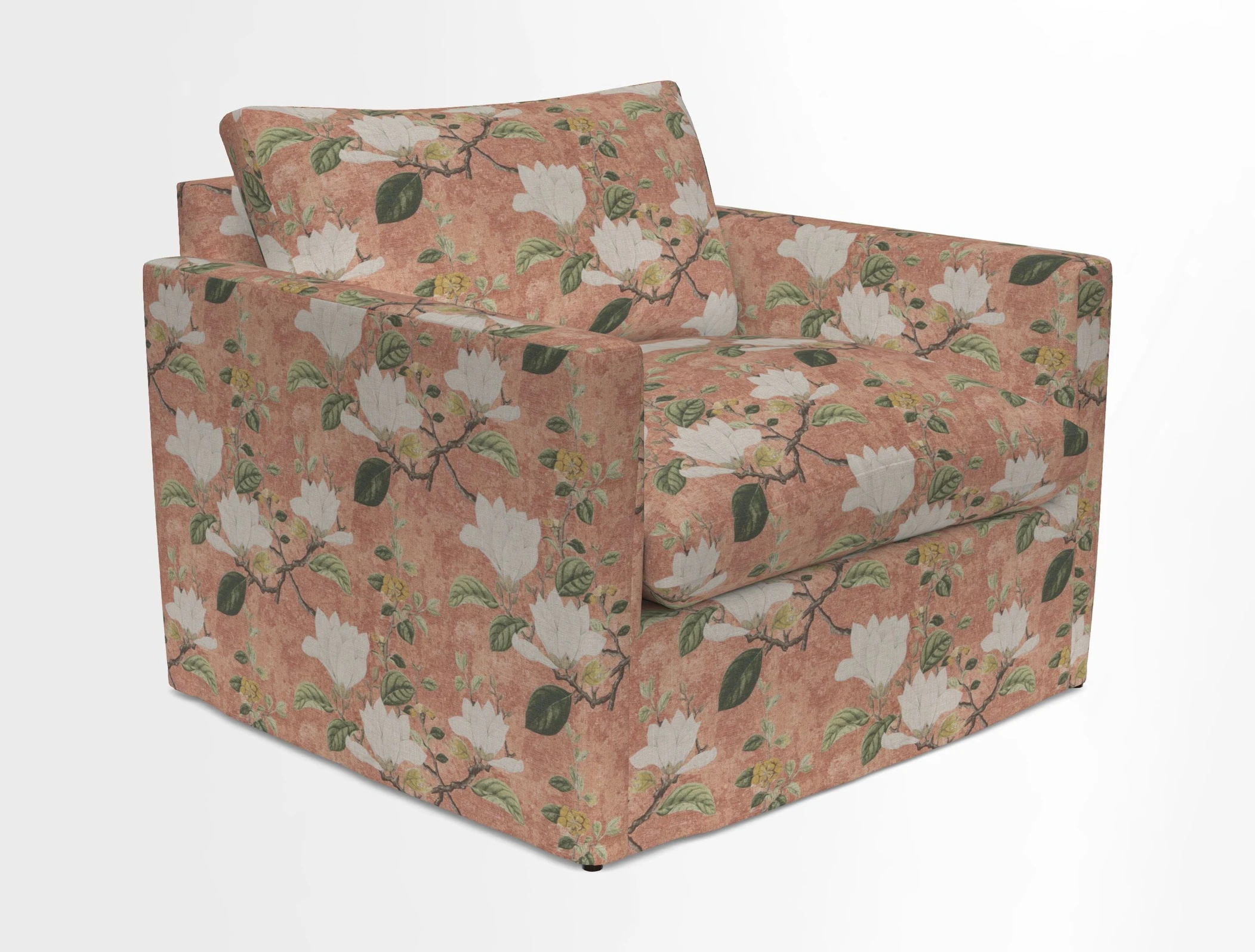 Heyshott Snuggler in Two Tone Plain Biscuit. Loose cover option available