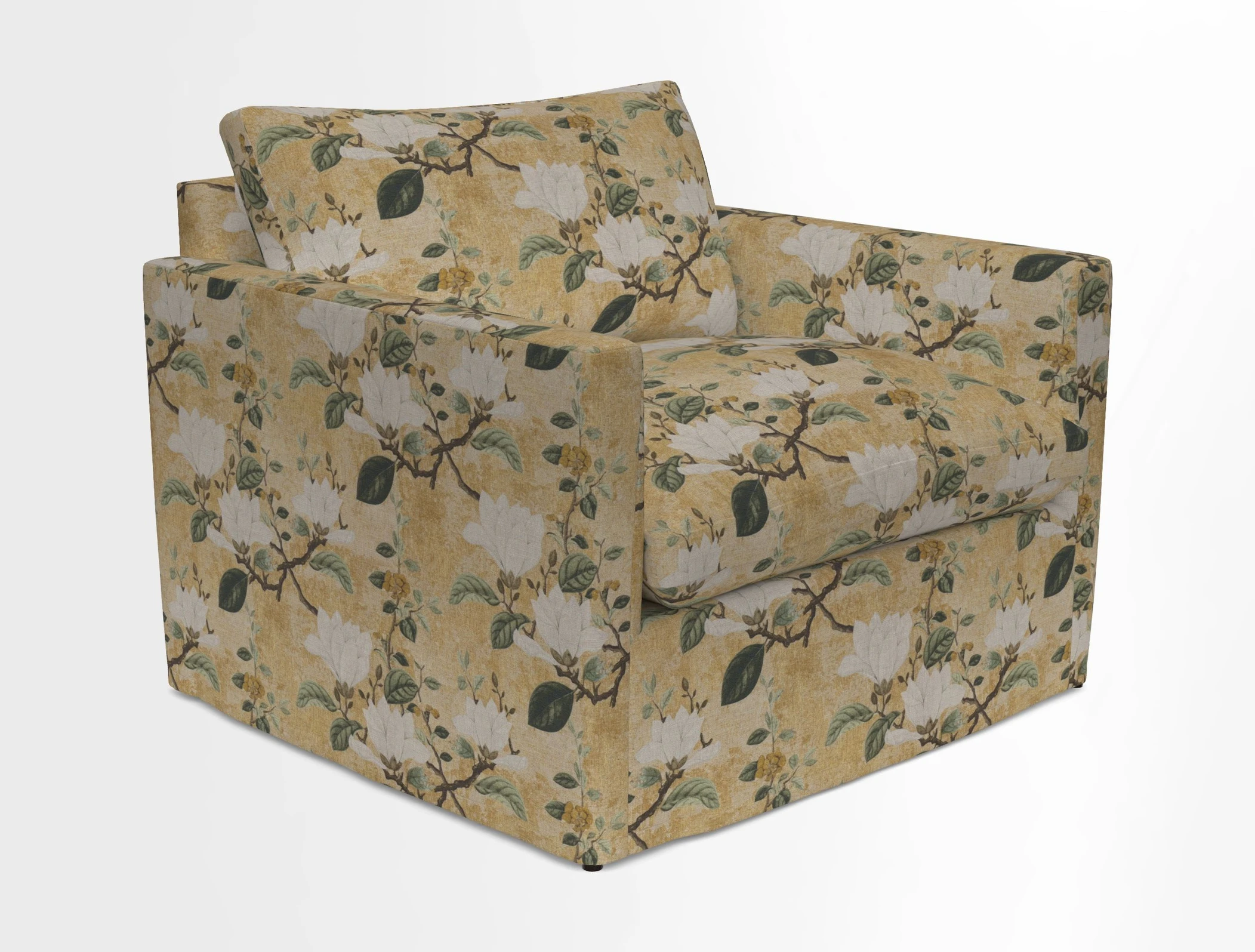 Heyshott Snuggler in Two Tone Plain Biscuit. Loose cover option available