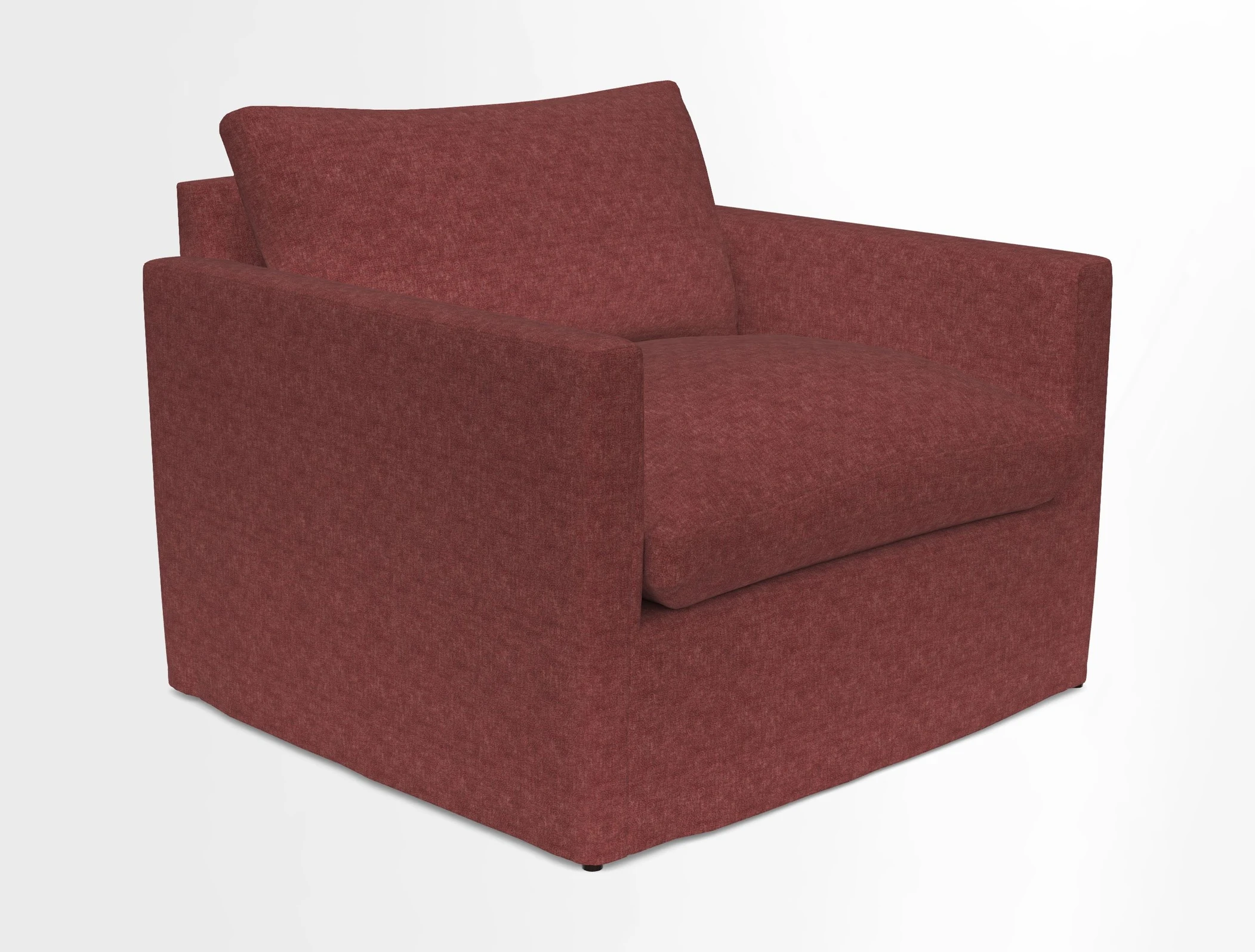 Heyshott Snuggler in Two Tone Plain Biscuit. Loose cover option available