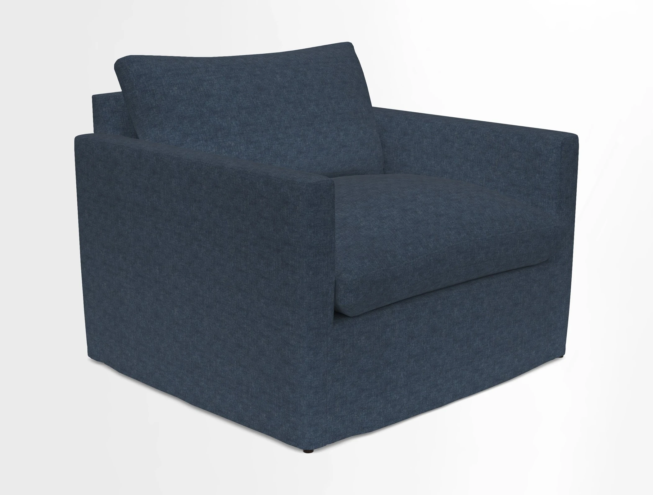Heyshott Snuggler in Two Tone Plain Biscuit. Loose cover option available