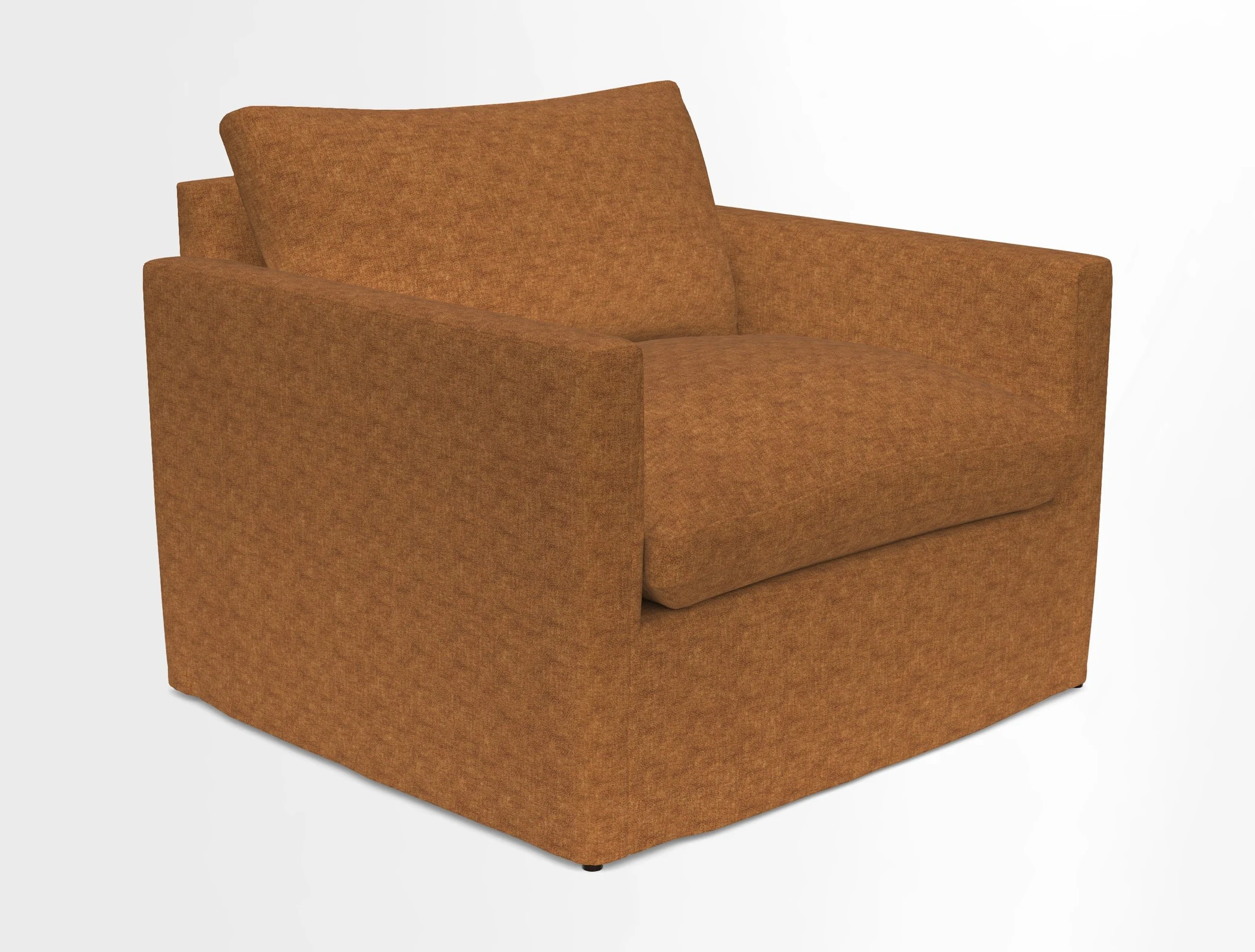 Heyshott Snuggler in Two Tone Plain Biscuit. Loose cover option available