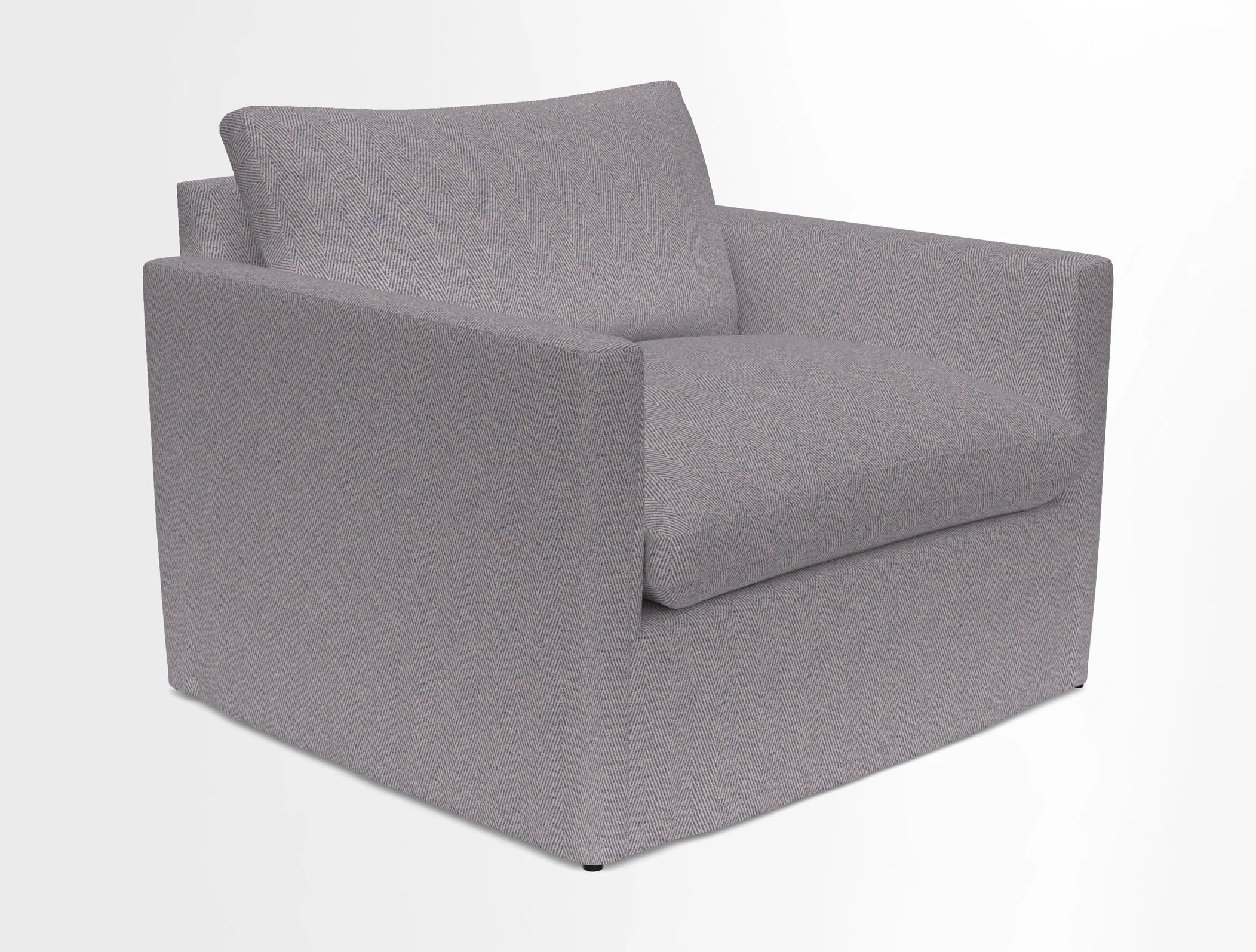 Heyshott Snuggler in Two Tone Plain Biscuit. Loose cover option available