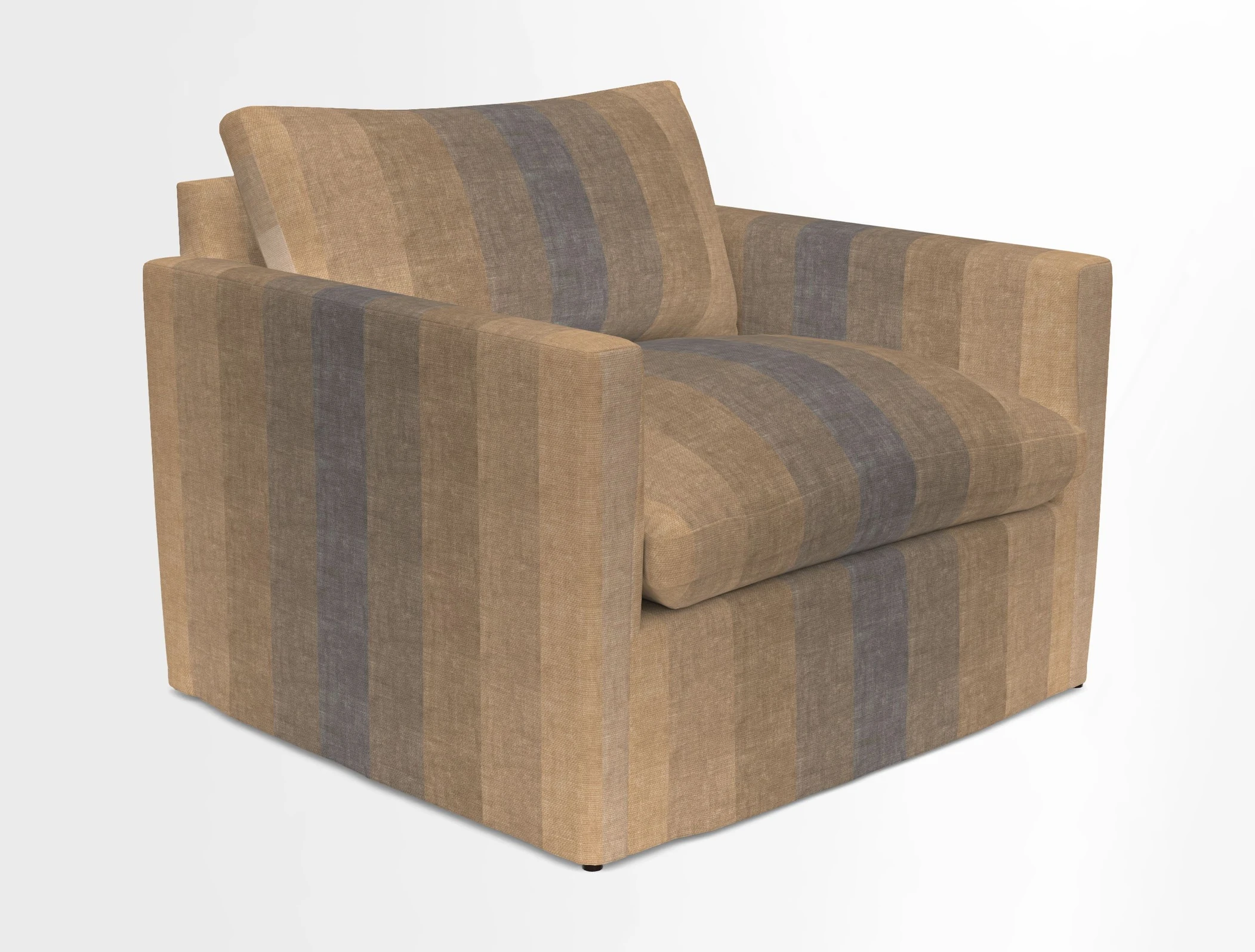 Heyshott Snuggler in Two Tone Plain Biscuit. Loose cover option available