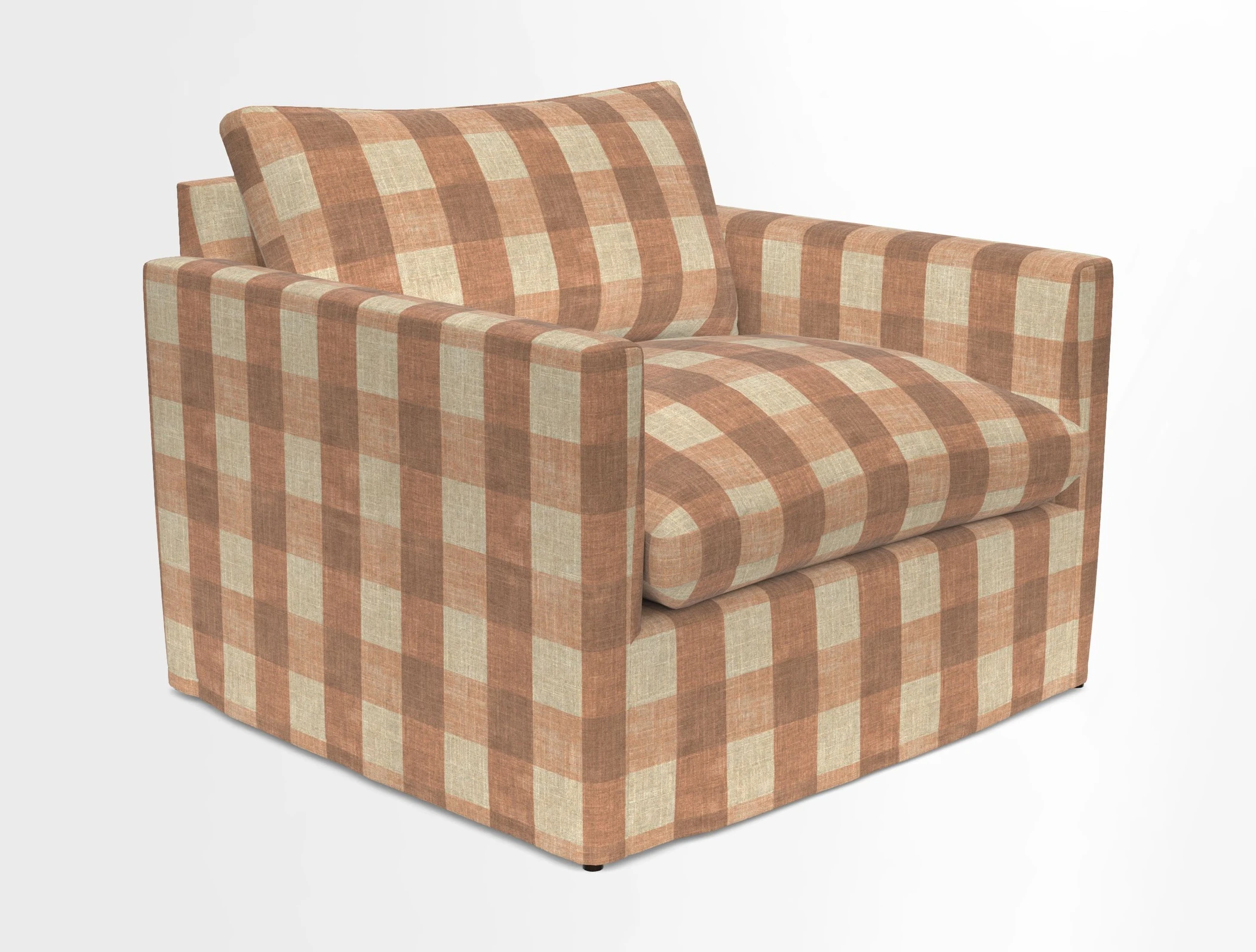 Heyshott Snuggler in Two Tone Plain Biscuit. Loose cover option available