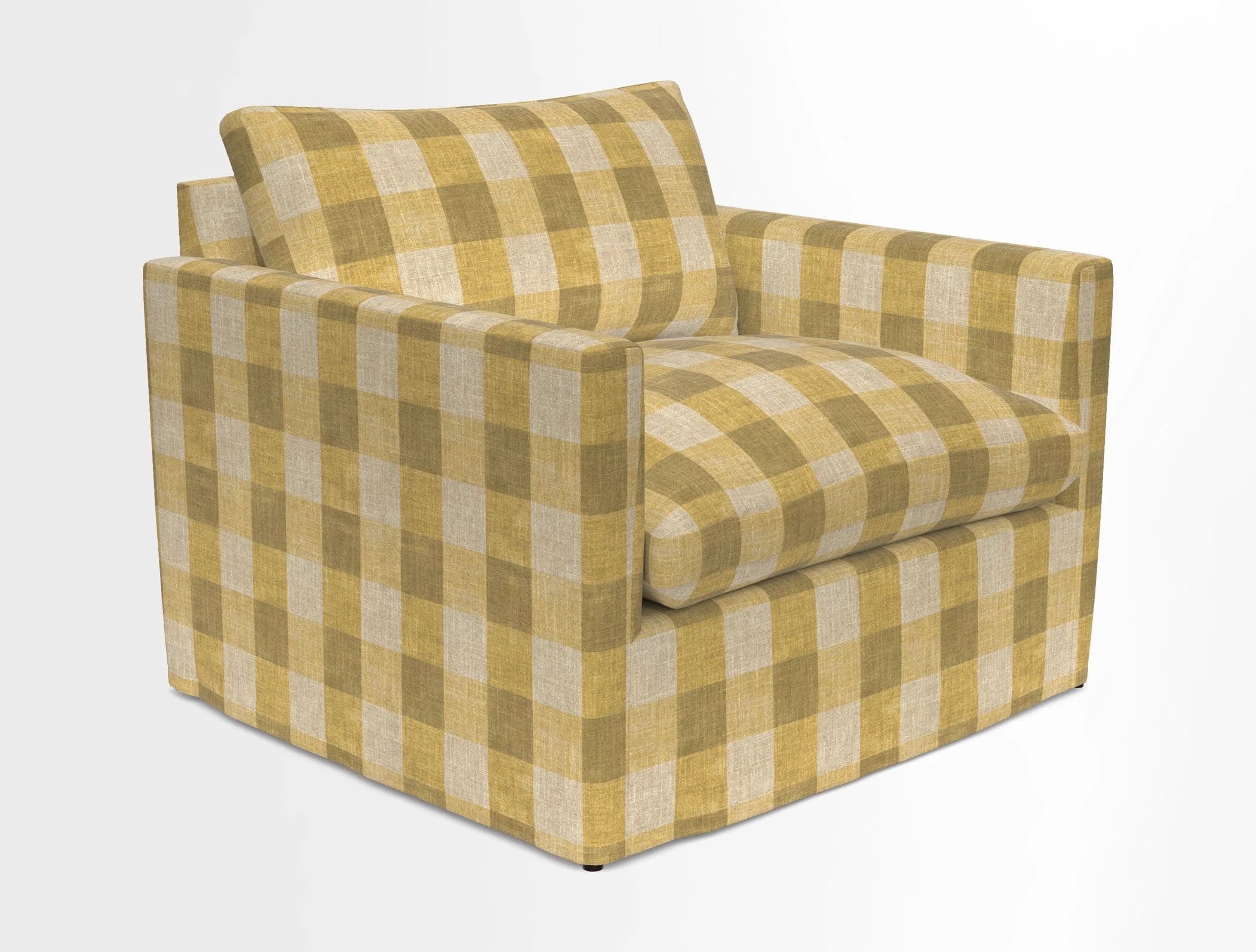 Heyshott Snuggler in Two Tone Plain Biscuit. Loose cover option available