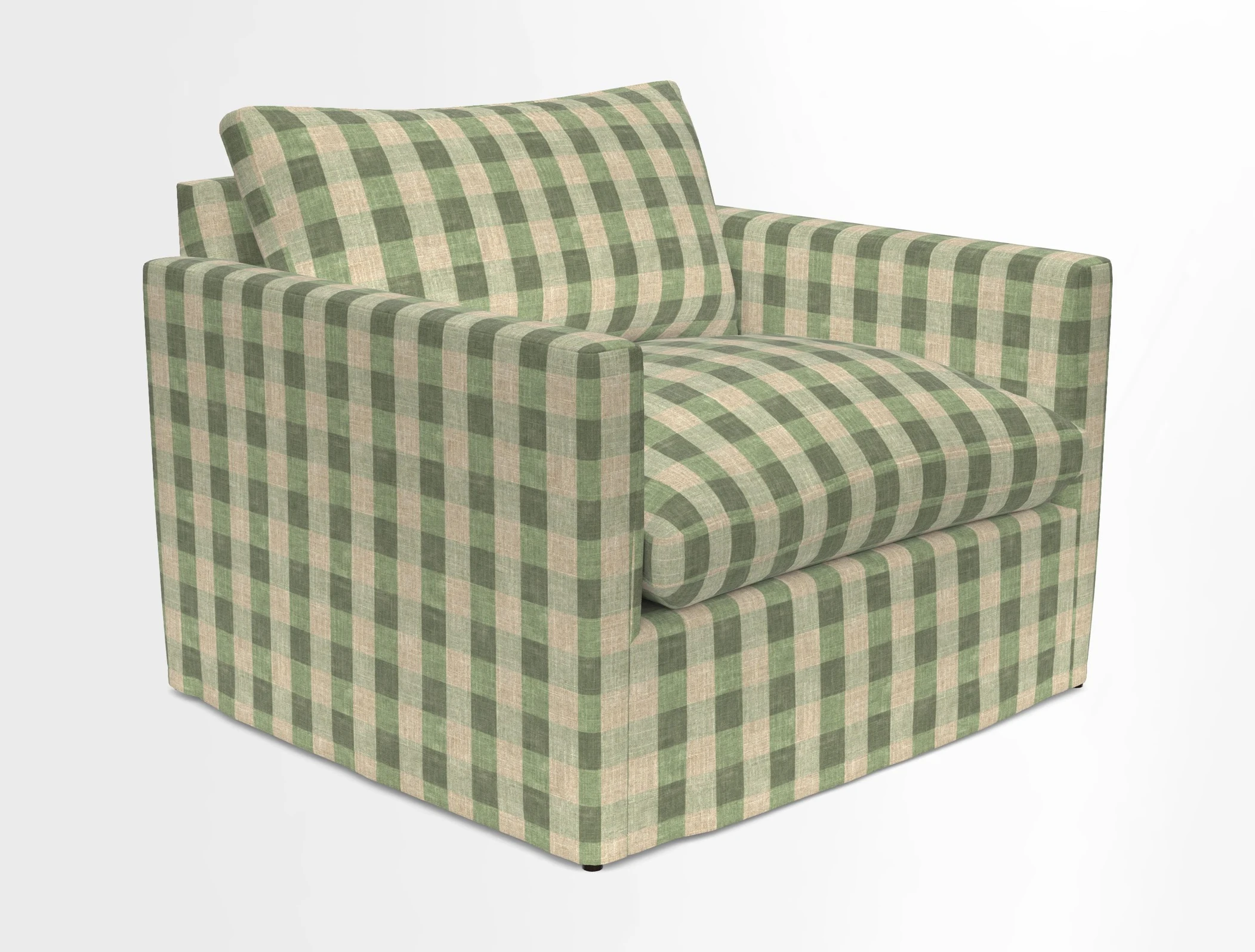 Heyshott Snuggler in Two Tone Plain Biscuit. Loose cover option available