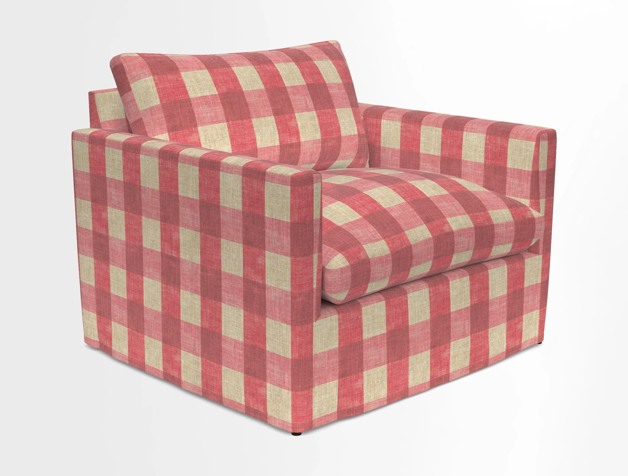 Heyshott Snuggler in Two Tone Plain Biscuit. Loose cover option available