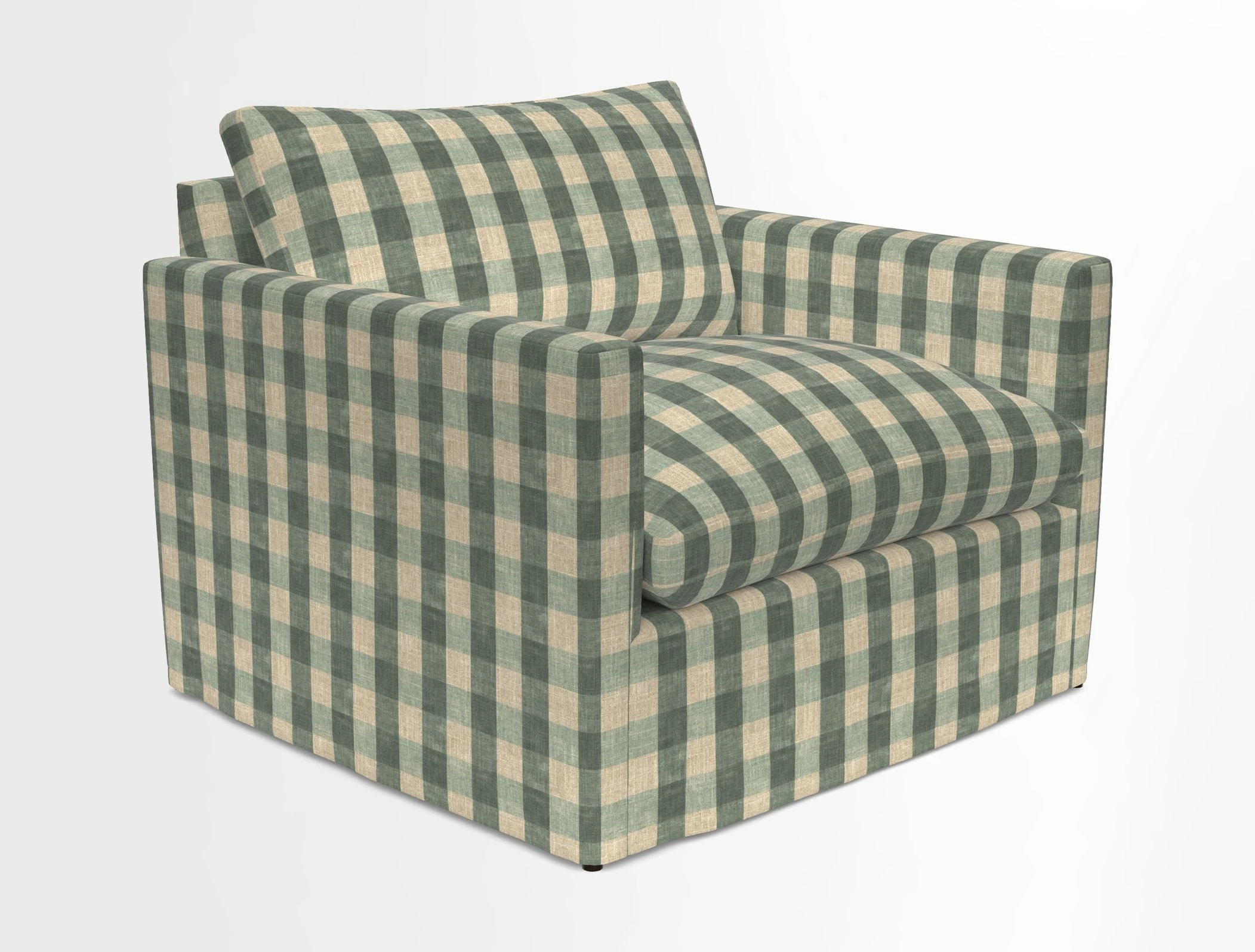 Heyshott Snuggler in Two Tone Plain Biscuit. Loose cover option available