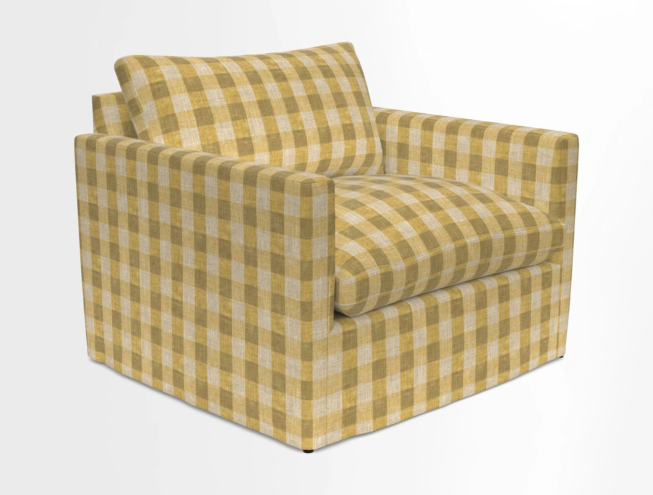 Heyshott Snuggler in Two Tone Plain Biscuit. Loose cover option available