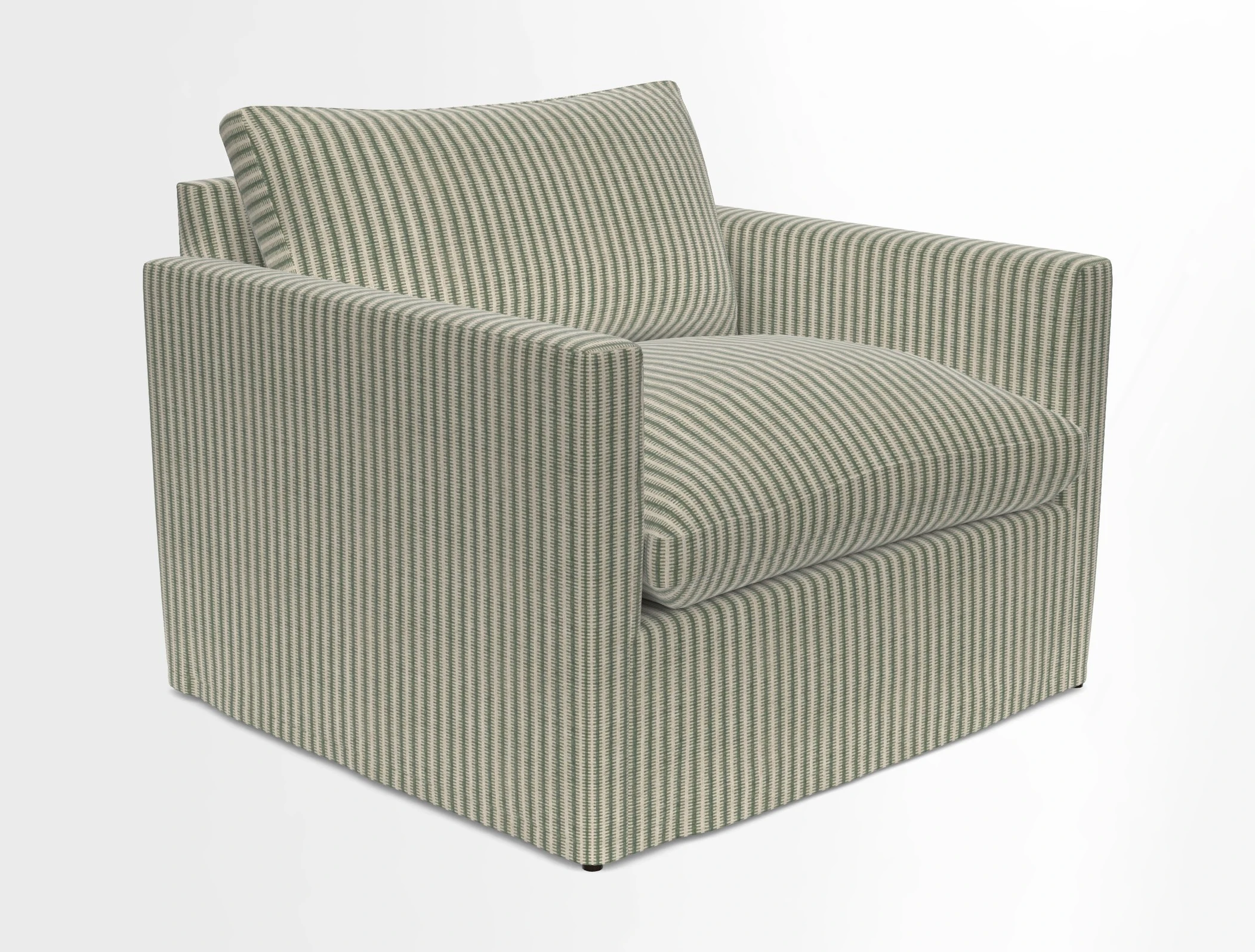 Heyshott Snuggler in Two Tone Plain Biscuit. Loose cover option available