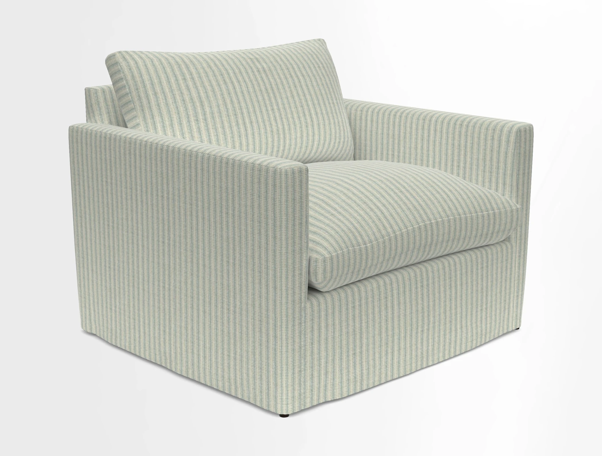 Heyshott Snuggler in Two Tone Plain Biscuit. Loose cover option available