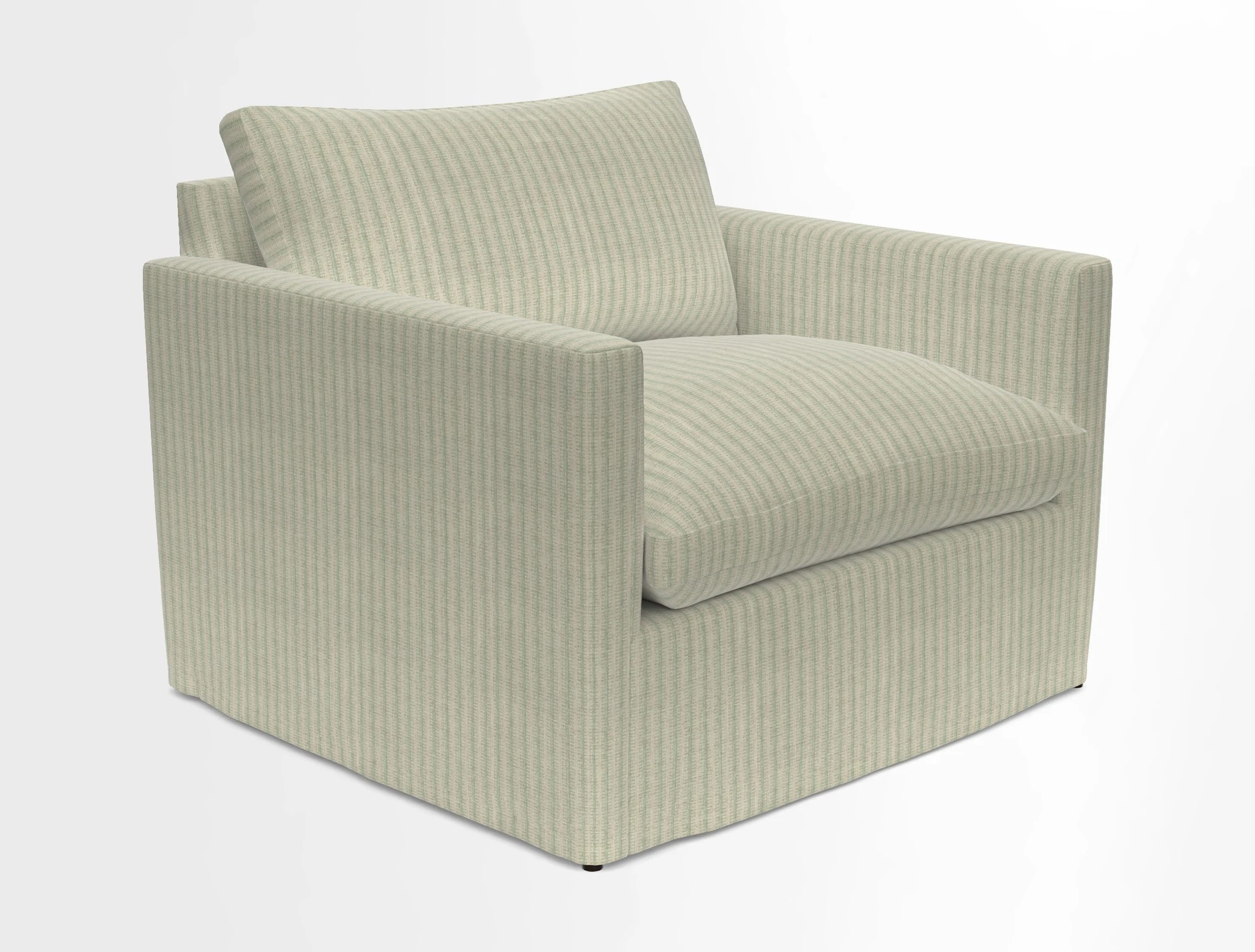 Heyshott Snuggler in Two Tone Plain Biscuit. Loose cover option available