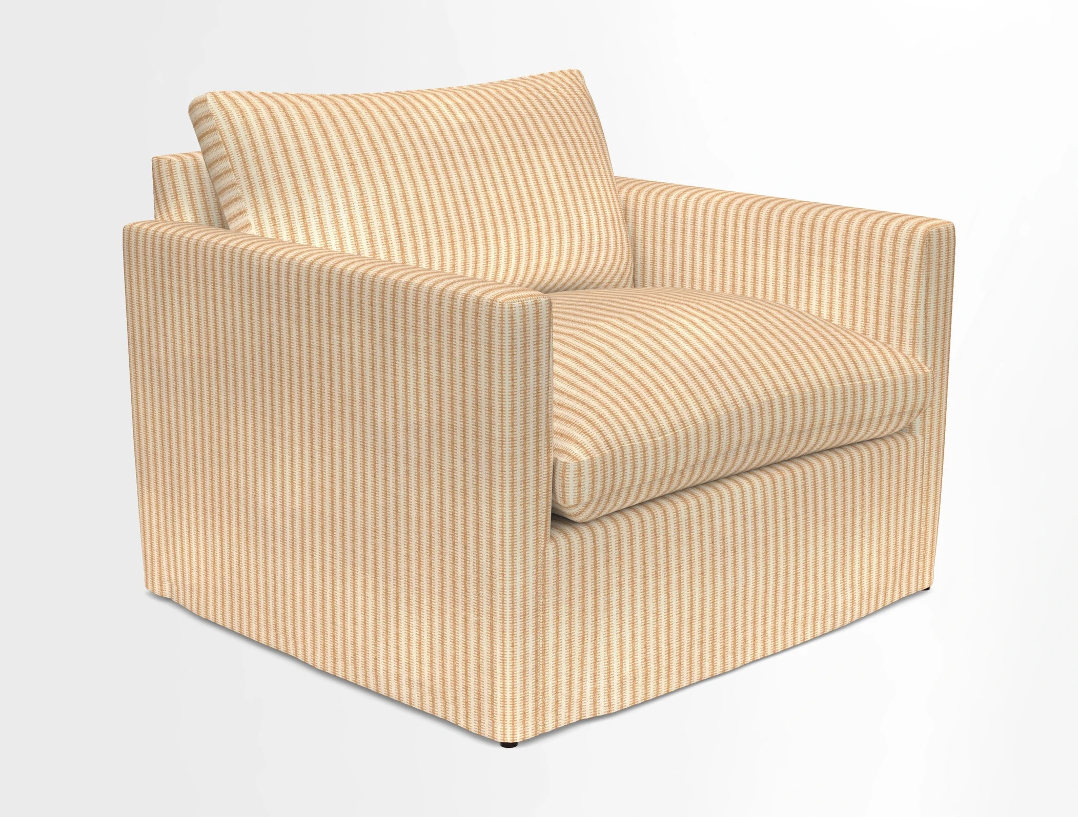 Heyshott Snuggler in Two Tone Plain Biscuit. Loose cover option available
