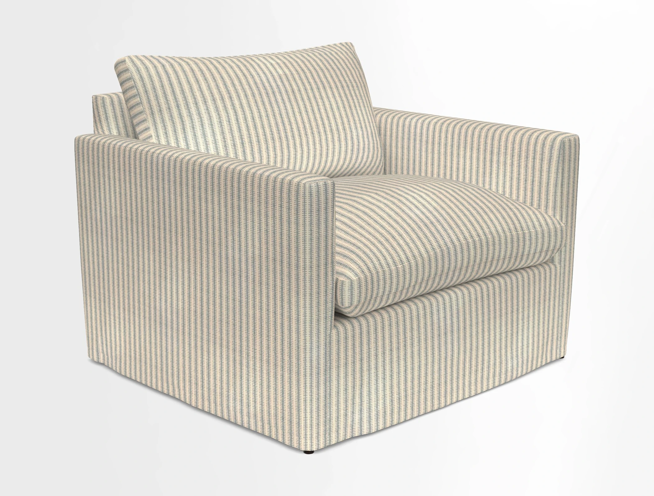 Heyshott Snuggler in Two Tone Plain Biscuit. Loose cover option available
