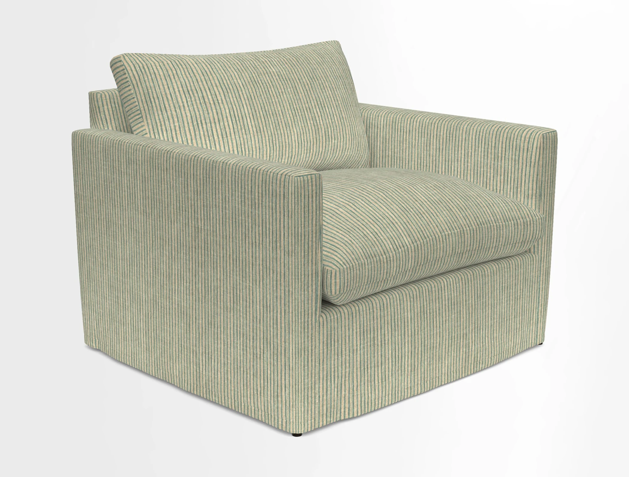 Heyshott Snuggler in Two Tone Plain Biscuit. Loose cover option available