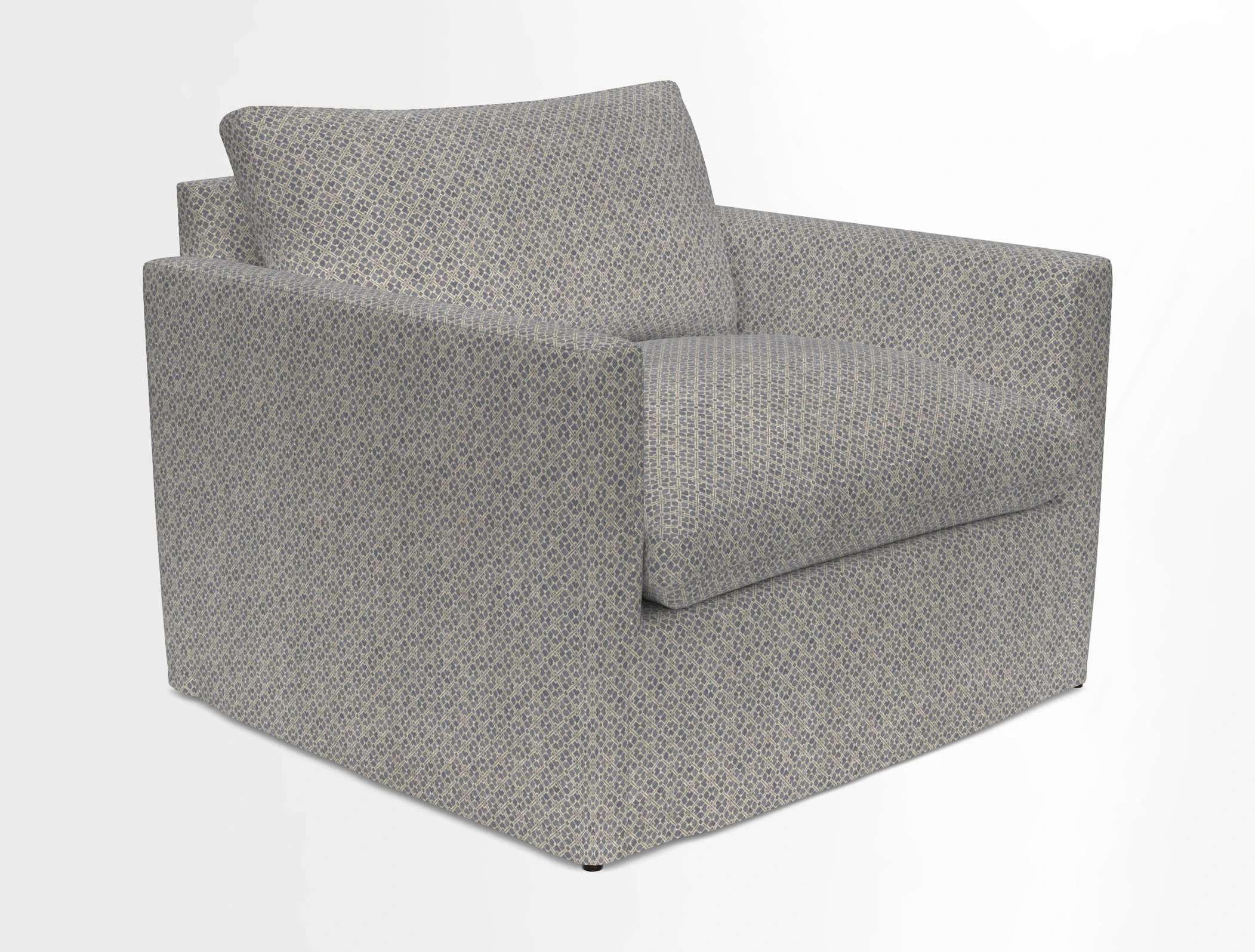 Heyshott Snuggler in Two Tone Plain Biscuit. Loose cover option available
