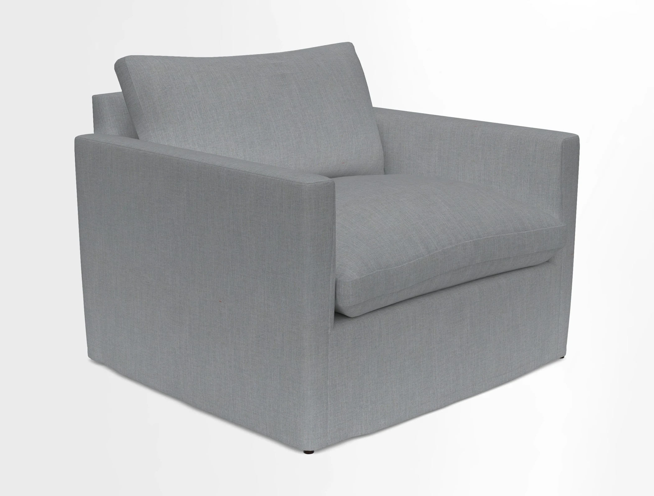 Heyshott Snuggler in Two Tone Plain Biscuit. Loose cover option available